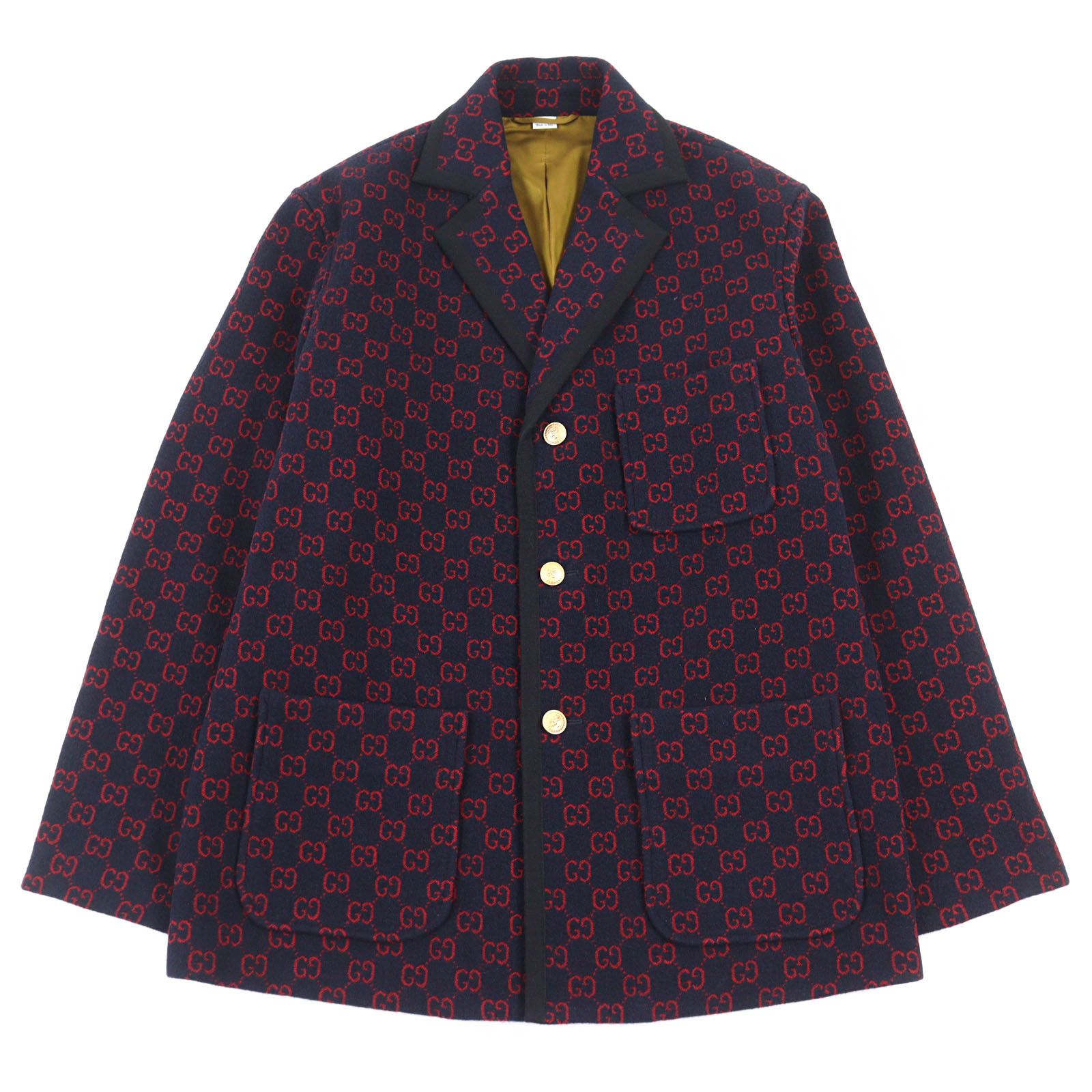 Gucci Gucci Gucci GG jacquard wool coat Others Outerwear 597911 DUTY FREE for USA Size ONE SIZE - 1 Thumbnail