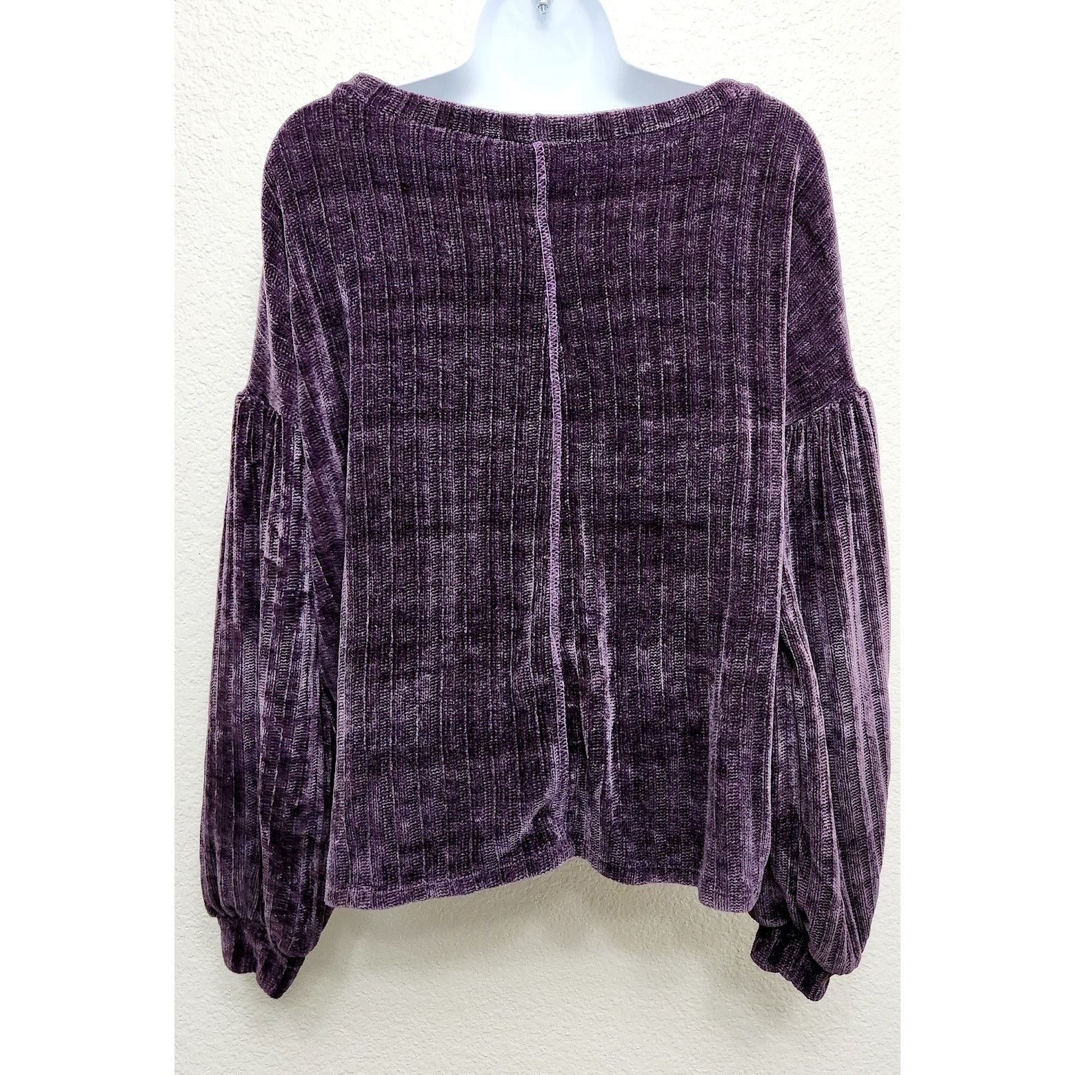 Other Hummingbird Purple Boat Neck Drop Shoulder Sweater Small Size S / US 4 / IT 40 - 3 Thumbnail