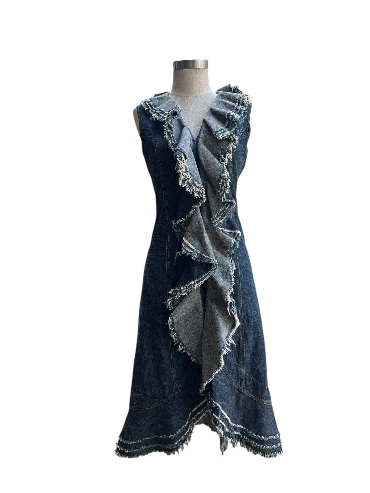 Japanese Brand Denim dress Size S / US 4 / IT 40 - 6 Thumbnail