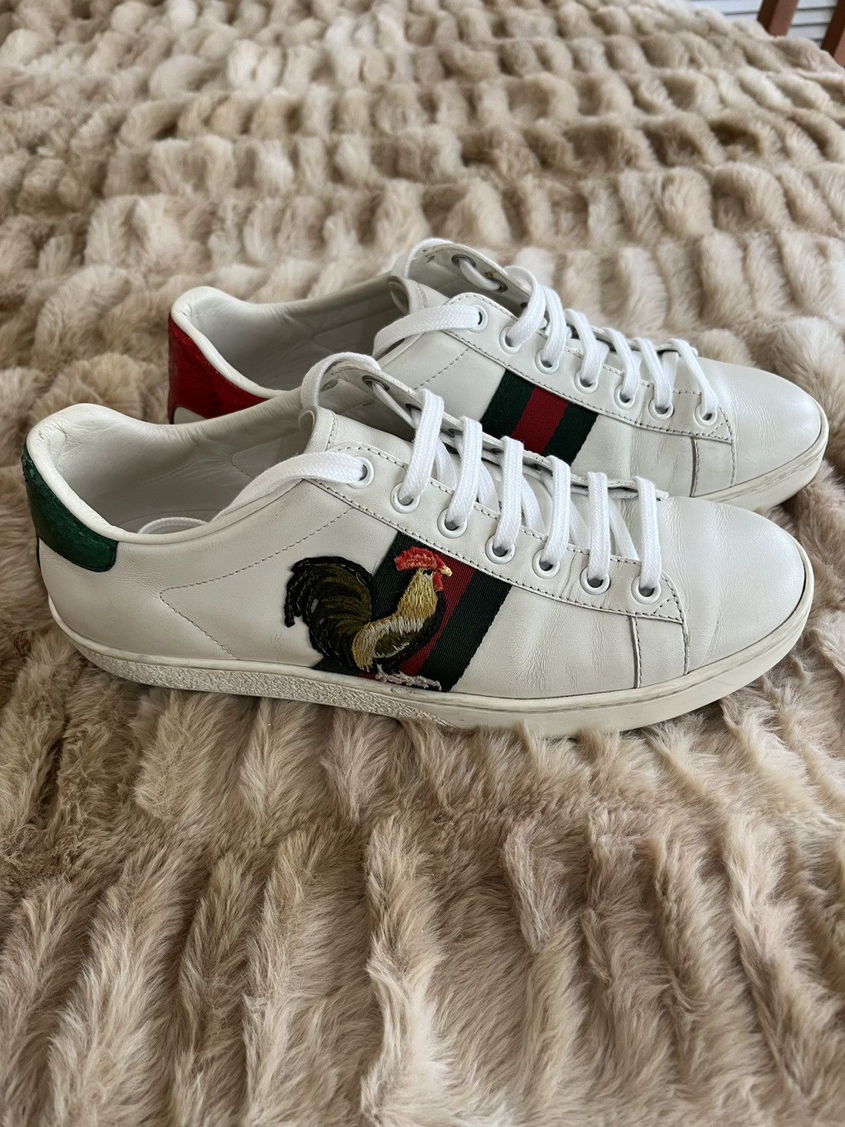Gucci Gucci Ace Rooster Sneaker Size US 8 / IT 38 - 1 Thumbnail