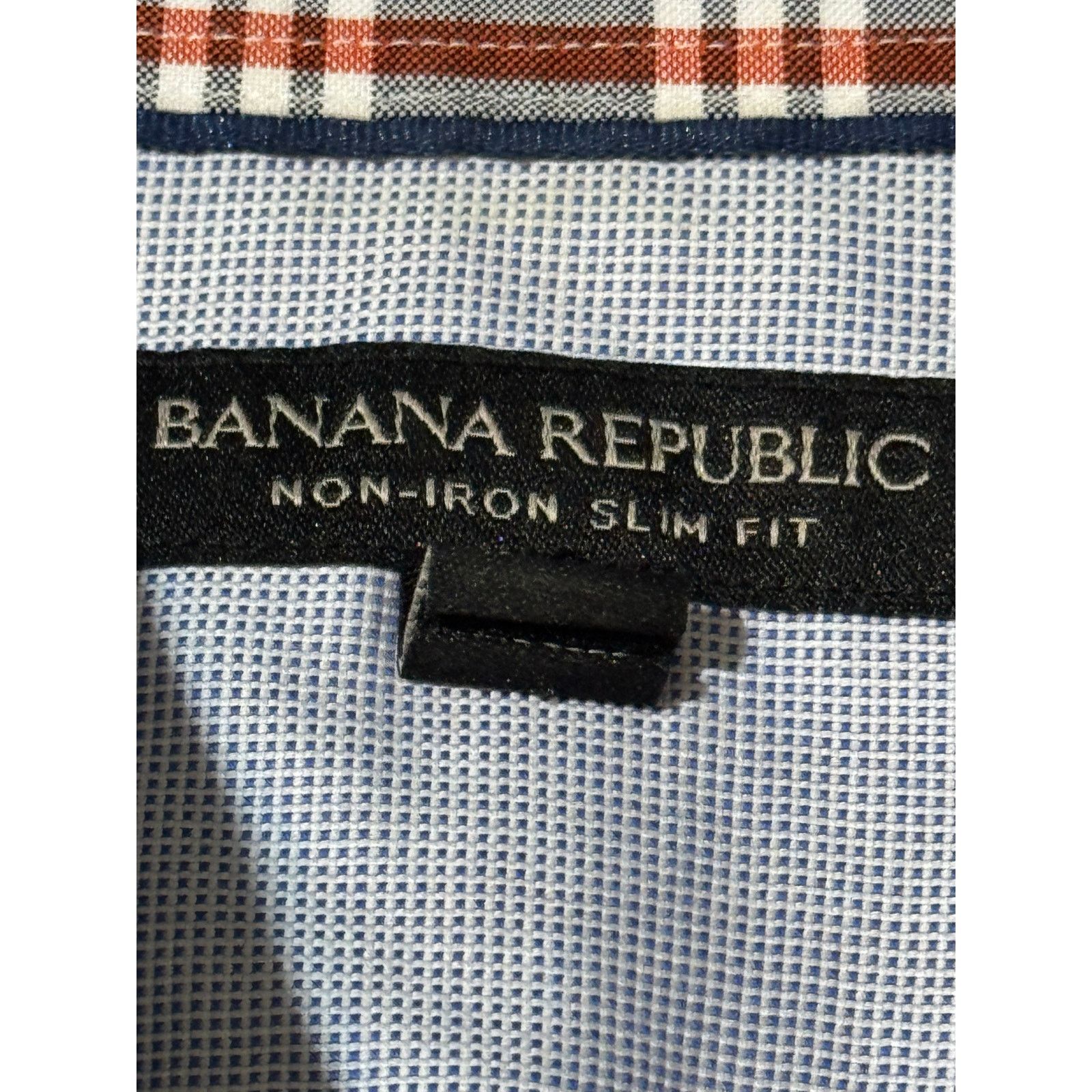 Banana Republic Banana Republic Men's Non-Iron Slim Fit Shirt ·Size Large Size US L / EU 52-54 / 3 - 6 Thumbnail