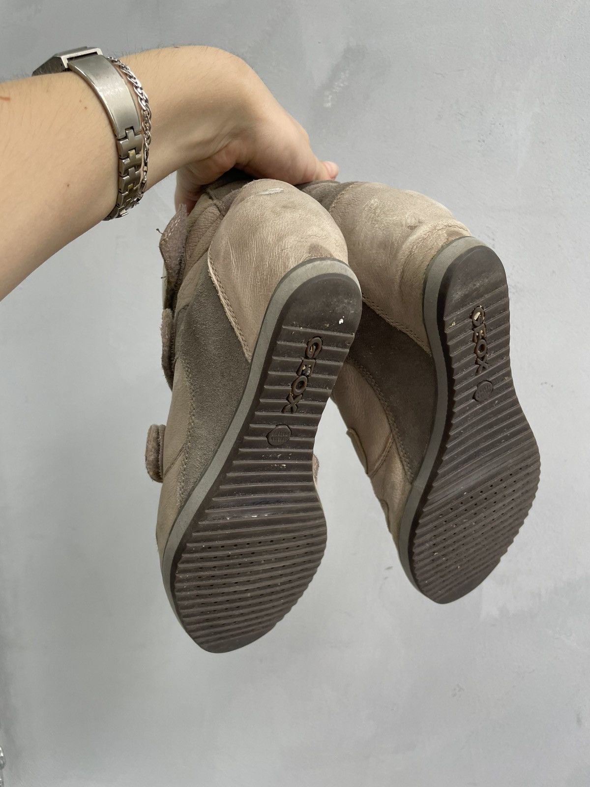 Geox Heel leather boots Isabel Marant style wedge sneakers y2k Size US 9 / IT 39 - 5 Thumbnail