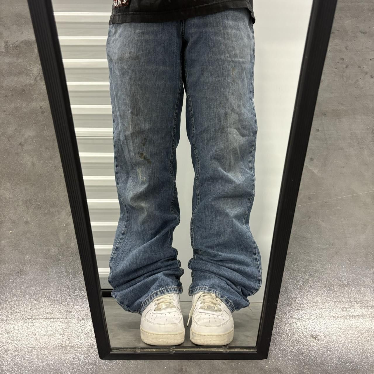 Levi's Crazy Vintage Y2K/2000s Levis Baggy Skater Style Medium Blue Wash Denim Jeans! Size US 34 / EU 50 - 1 Thumbnail