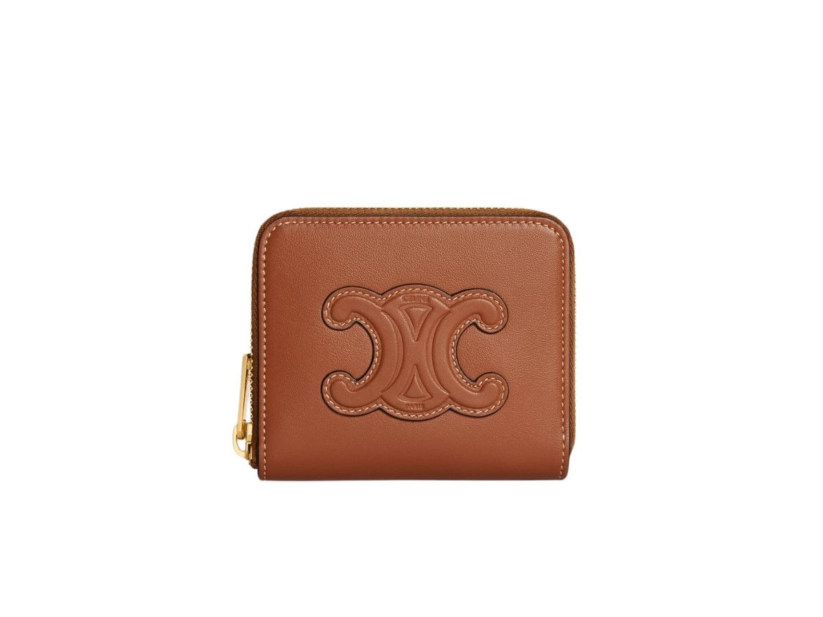 Celine o1bcso1str0126 10K533DR8 Size: OS / Zipped Wallet in Tan Size ONE SIZE - 1 Thumbnail