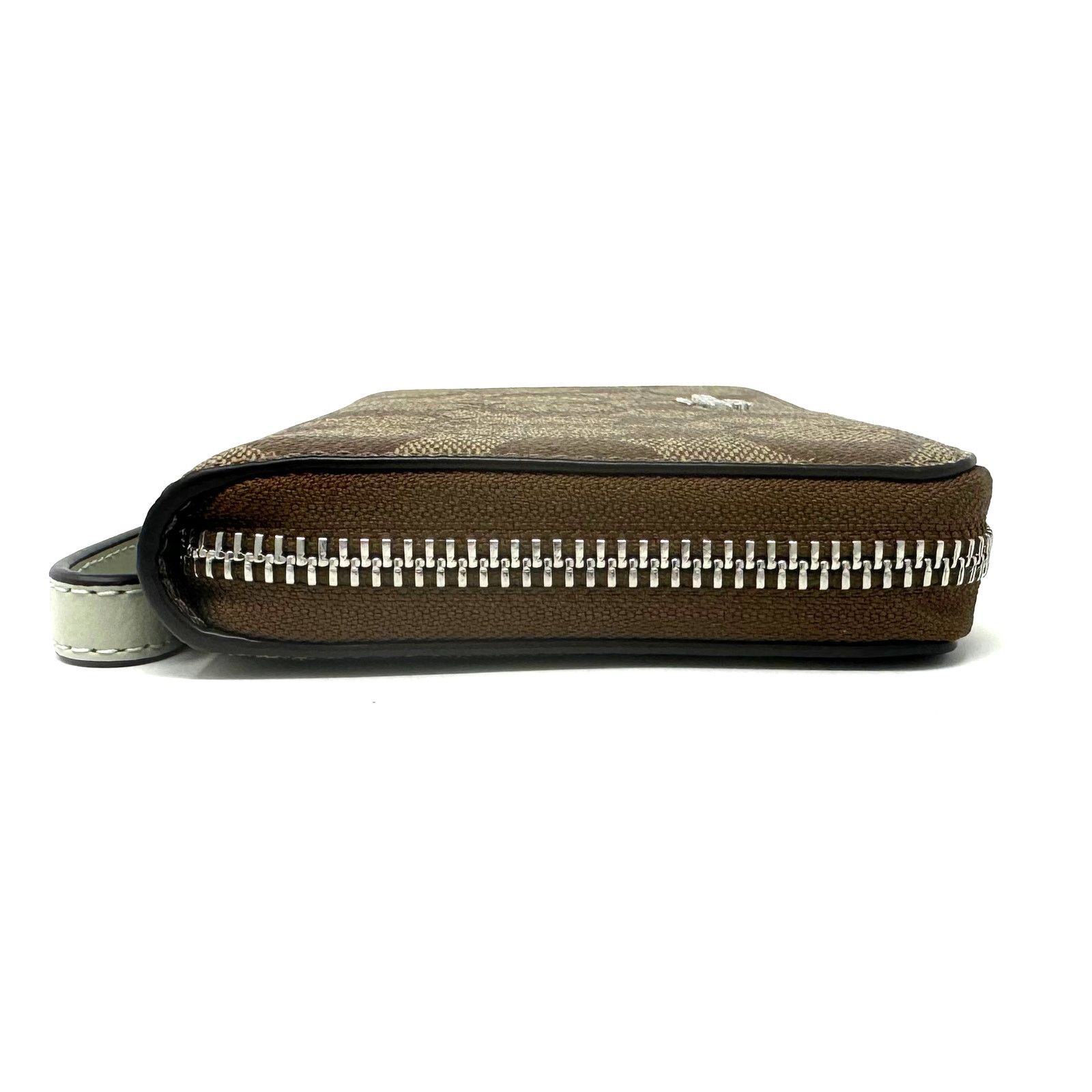 Coach Coach Long Zip Around Wallet in Signature Canvas Sage C4452 Size ONE SIZE - 5 Thumbnail