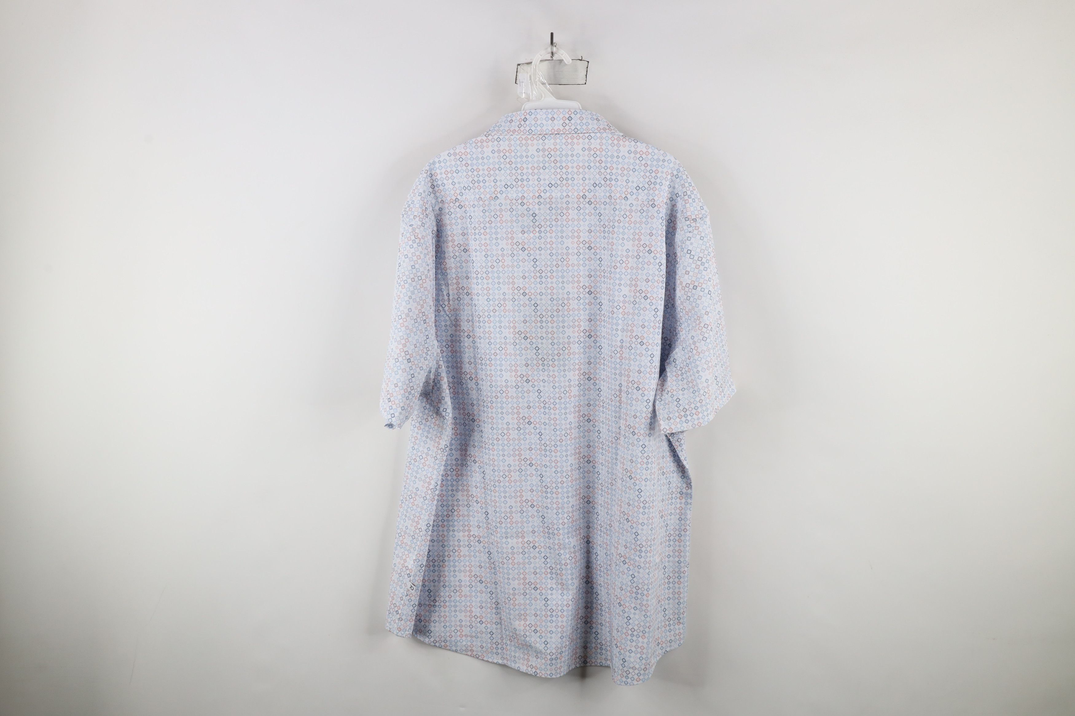 Vintage New 7 Diamonds 4 Way Stretch Short Sleeve Button Shirt Size US XXL / EU 58 / 5 - 10 Thumbnail