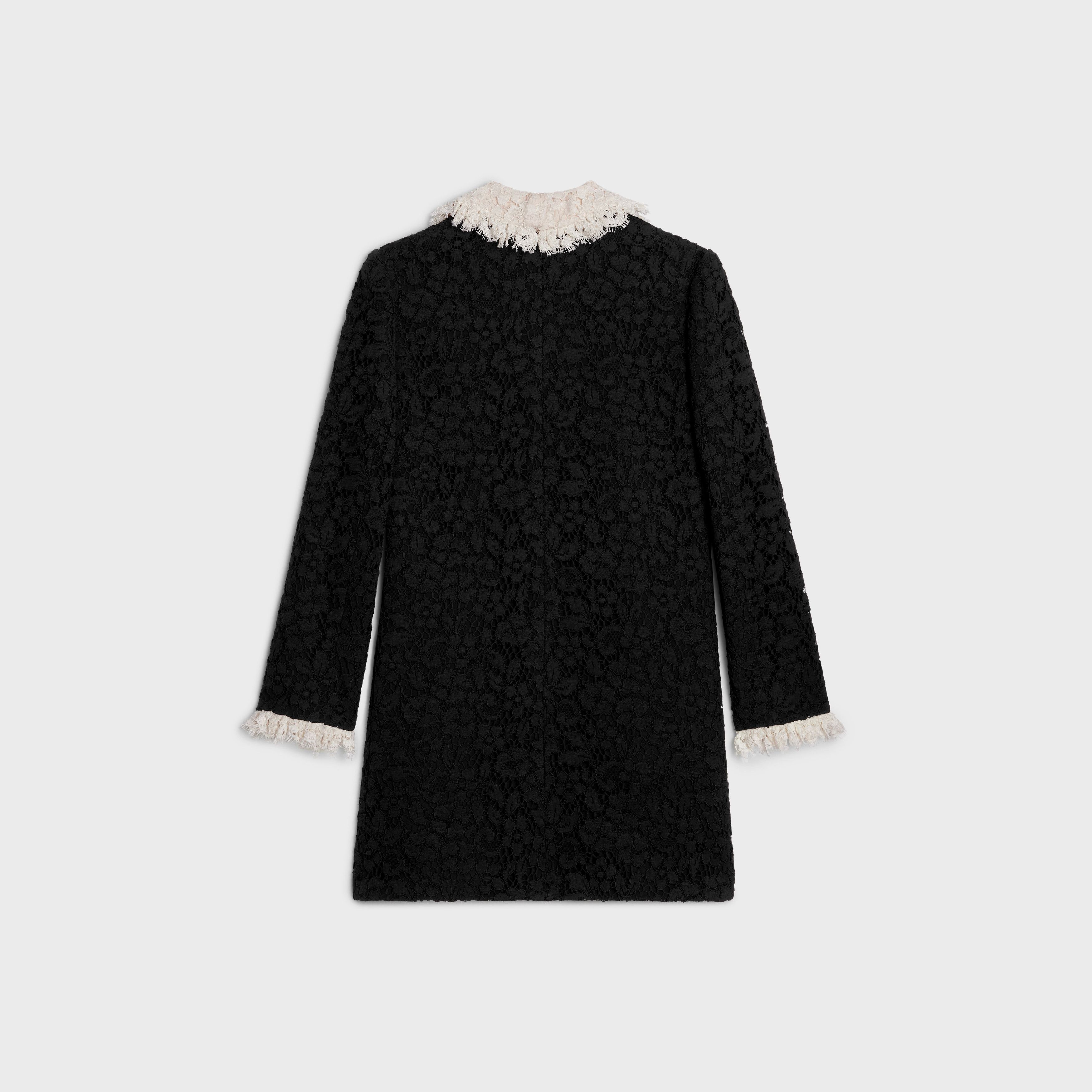 Celine o1bcso1str0925 2R10K267V Trapeze Mini Dress in Black Size M / US 6-8 / IT 42-44 - 2 Thumbnail