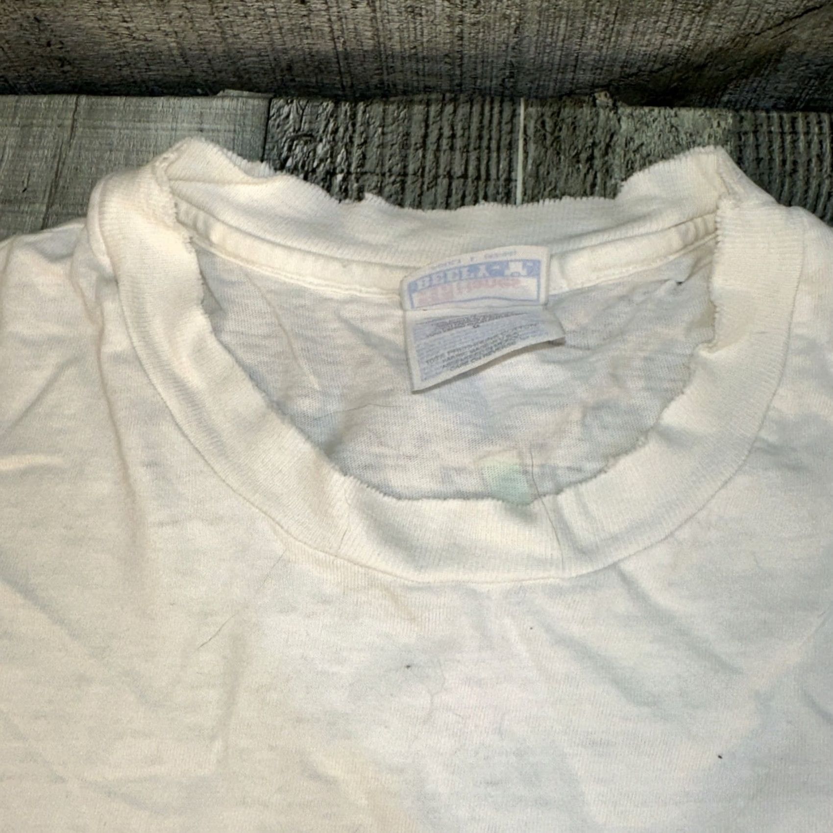 Hanes VINTAGE Channel Mark Pocket T-Shirt Mens Large White USA Made Hanes Shirt Size US L / EU 52-54 / 3 - 4 Thumbnail