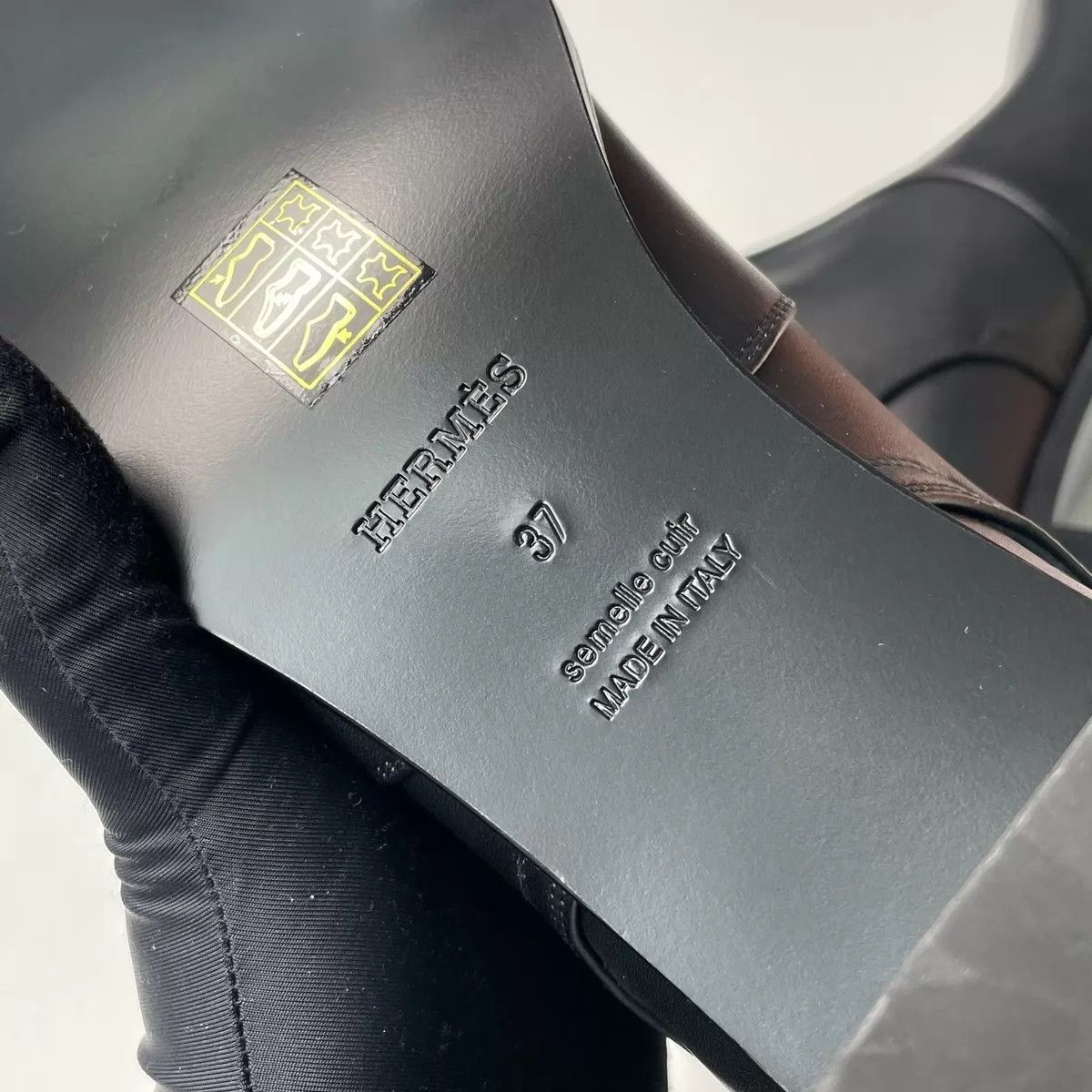 Hermes HERMÈS Leather Mid-Calf Boots Black 37 New Size US 6.5 / IT 36.5 - 7 Thumbnail