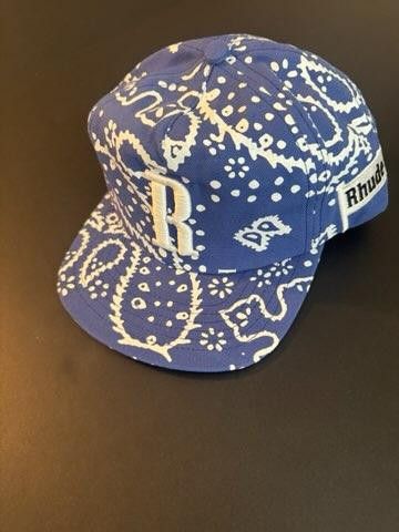 Rhude Rhude Rhepurposed “R” Hat Blue/Paisley Size ONE SIZE - 1 Thumbnail