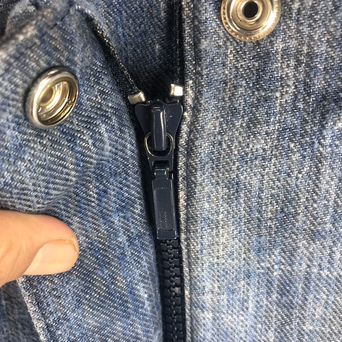 Japanese Brand Vintage Rework Custom Denim Zipper Jacket Size US M / EU 48-50 / 2 - 8 Thumbnail