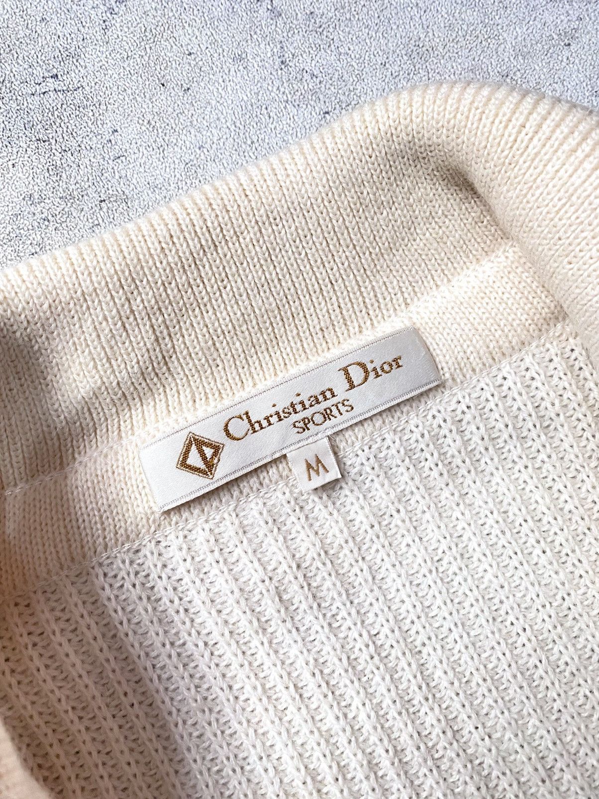 Dior Christian Dior Sports Knit Sweater Jacket Vintage Size US M / EU 48-50 / 2 - 16 Thumbnail