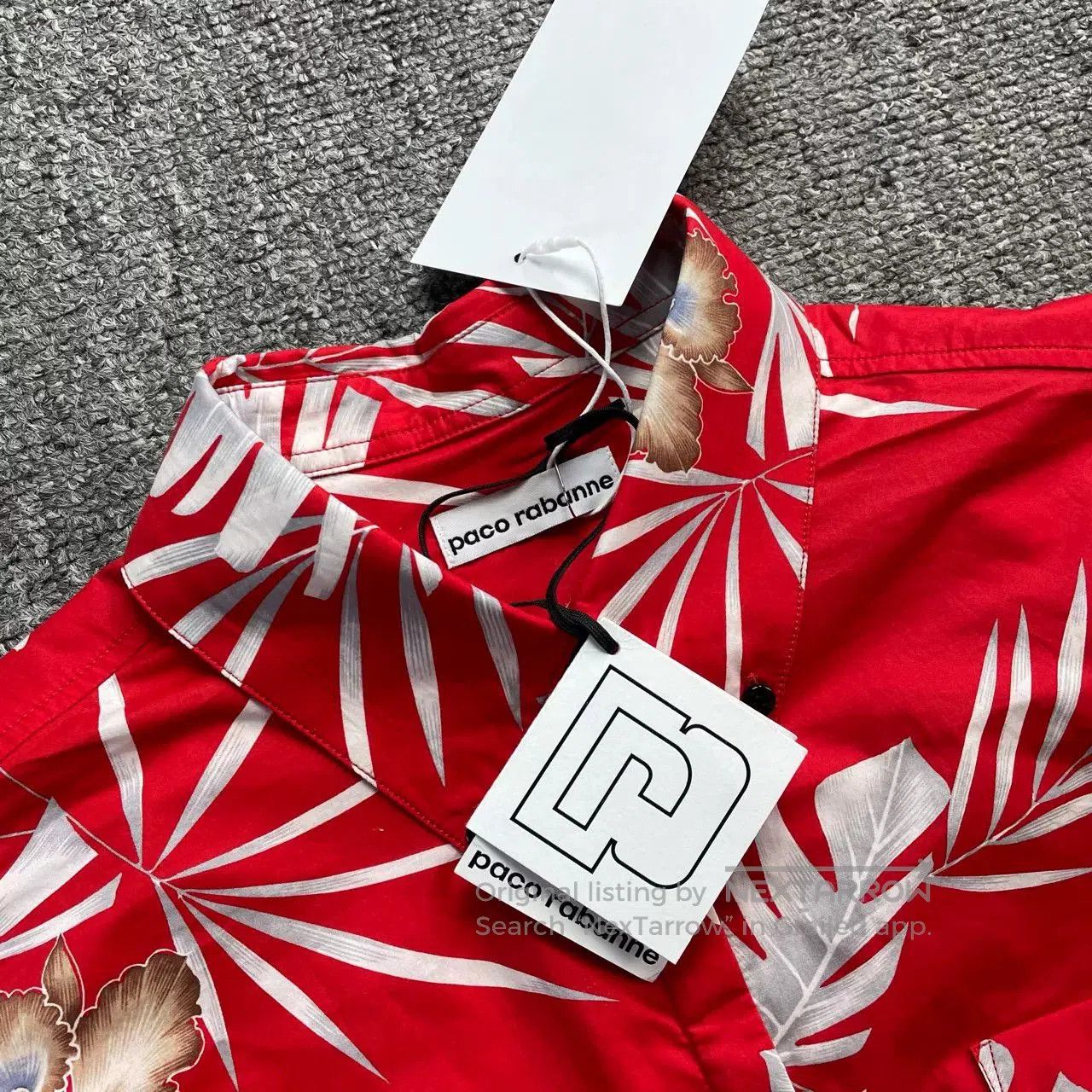 Paco Rabanne Paco Rabanne Floral Long Shirt. Size S / US 4 / IT 40 - 3 Thumbnail