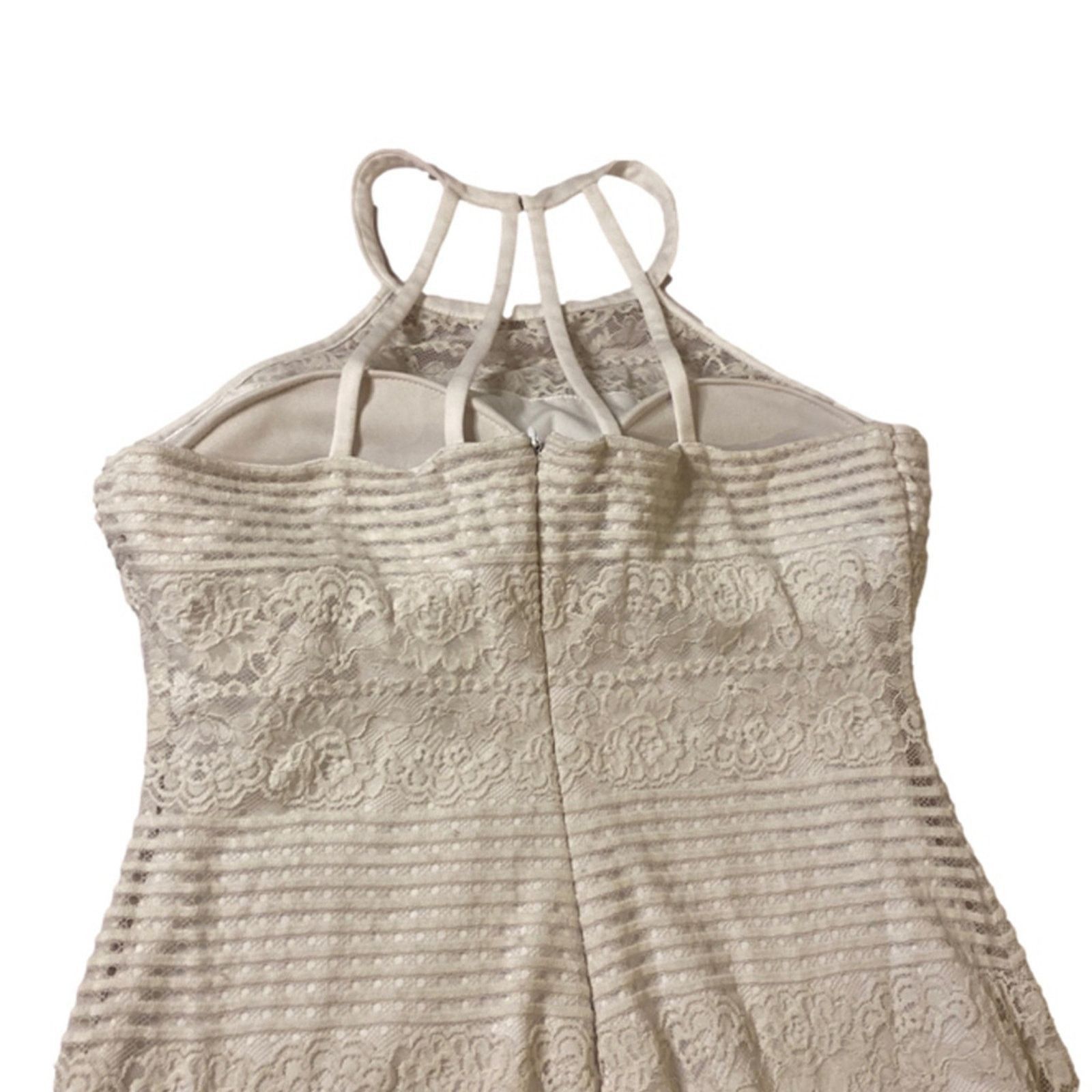 Guess Guess White Lace Halter Mini Dress Women’s 14 Summer Size XL / US 12-14 / IT 48-50 - 3 Thumbnail