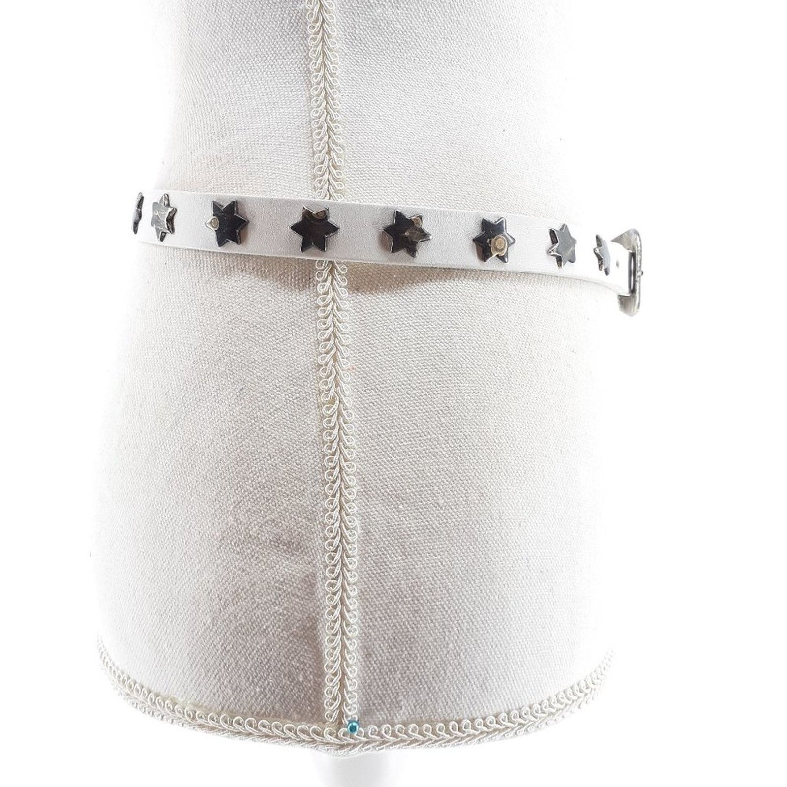 Express Express Jeans Women's White Genuine Leather Belt Size M Size ONE SIZE - 9 Thumbnail