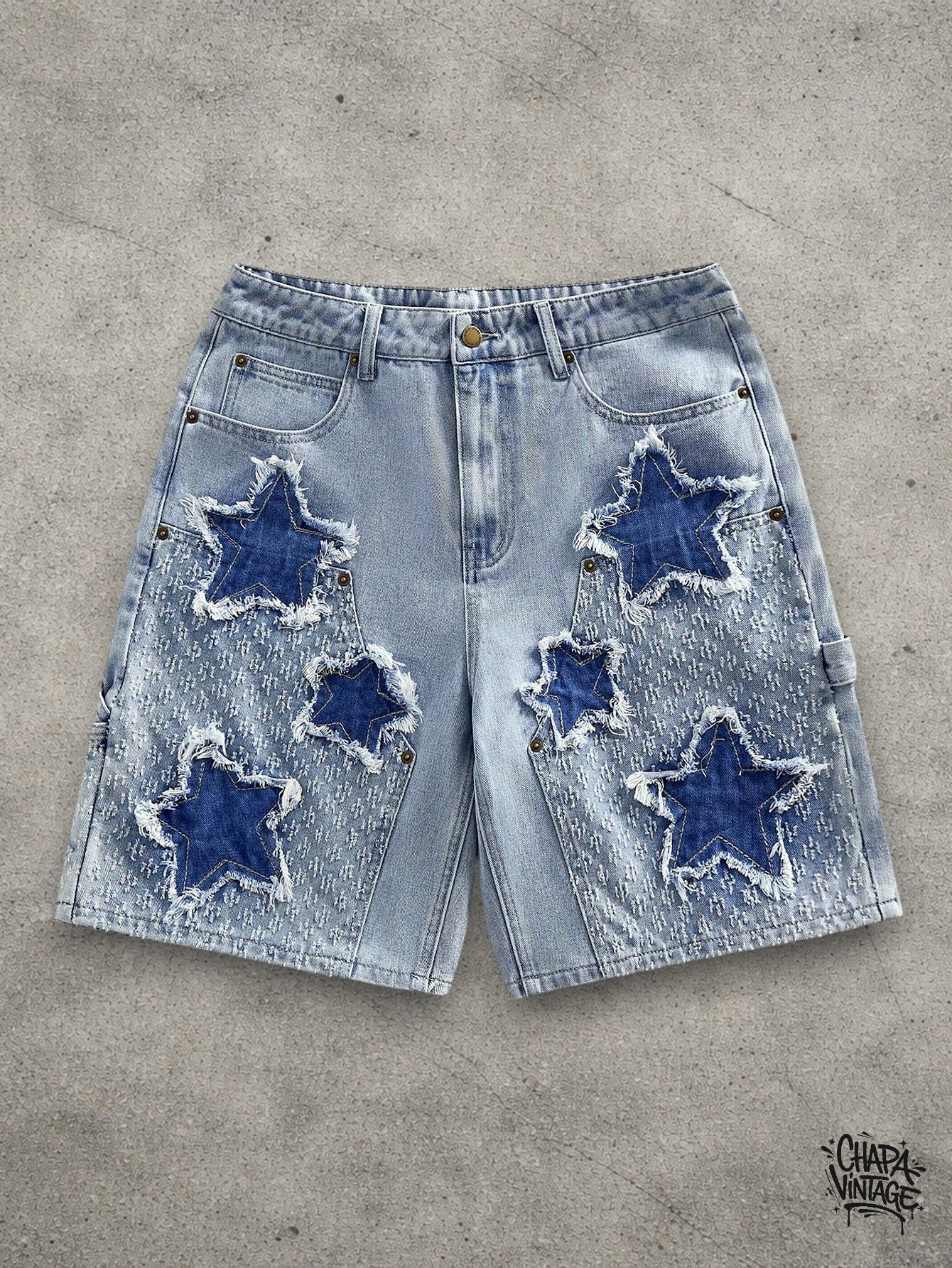 Japanese Brand Washed distressed jeans shorts Size US 32 / EU 48 - 1 Thumbnail