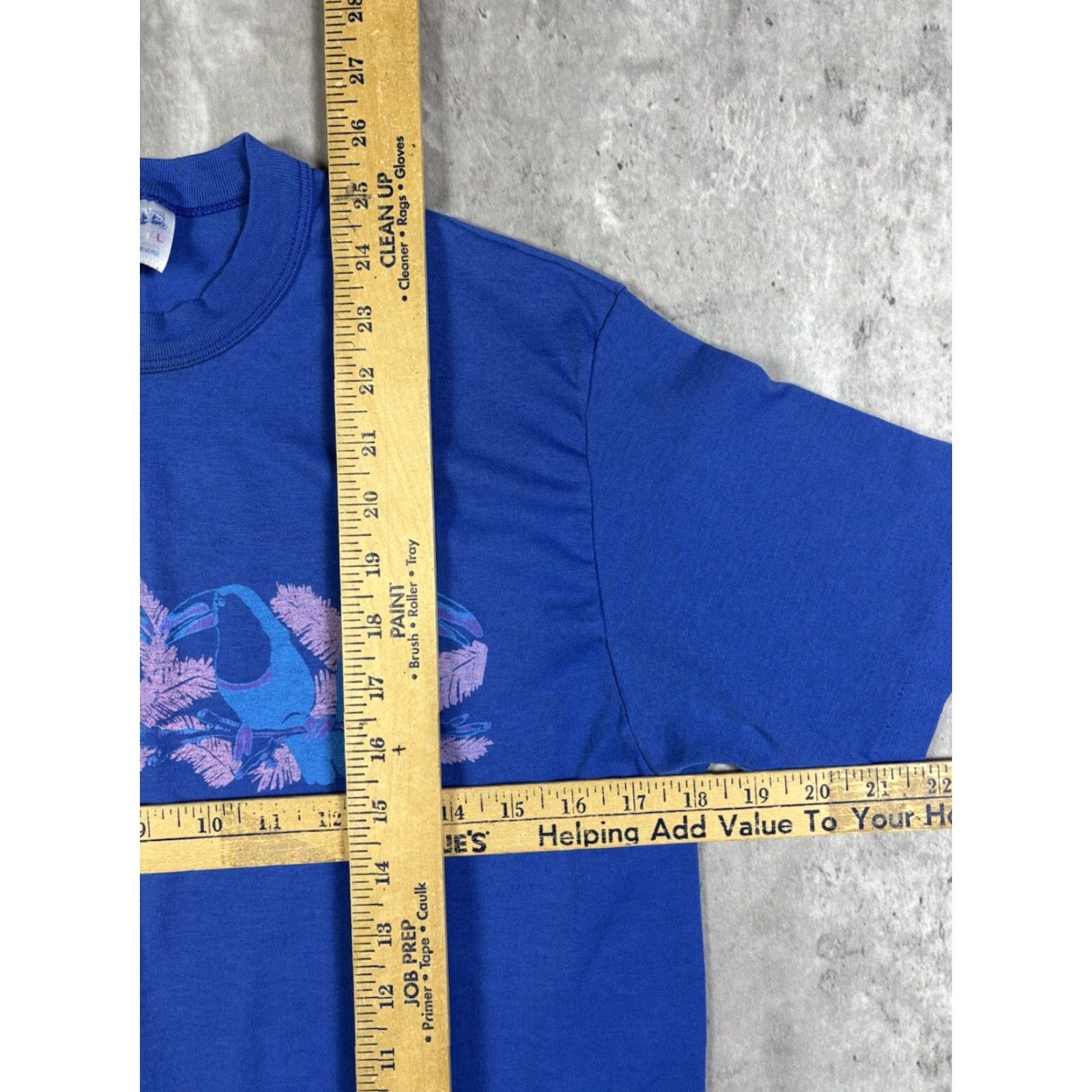 TEE JAYS VINTAGE Carolina Beach Nature T Shirt Blue Mens L Shirt 80s 90s Beach Disney Friends Tee Jays Cotton Crew Neck Short Sleeve Size US L / EU 52-54 / 3 - 6 Thumbnail