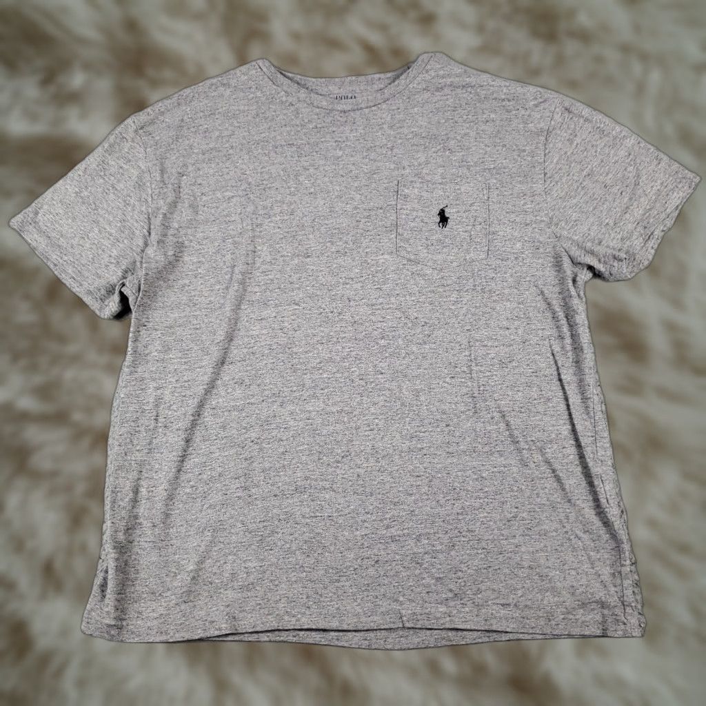 Ralph Lauren Ralph Lauren T Shirt Mens Large Gray Pony Short Sleeve Crew Neck Cotton Classic American Tee L Mens Size US L / EU 52-54 / 3 - 1 Thumbnail