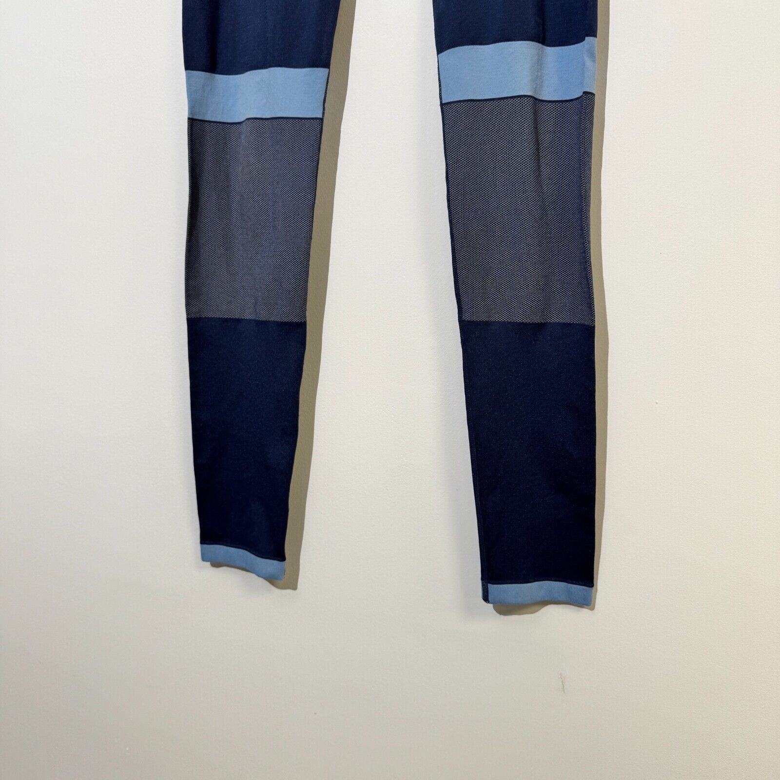 Vintage Vintage 90s Karrie Moor Unisex Navy Blue Polyester Leggings Size US 29 - 4 Thumbnail