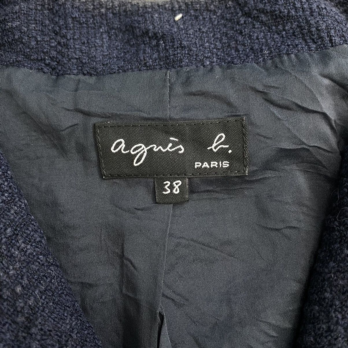 agnes b. AGNES B. PARIS Button Up Blue Crop Top Coat Size S / US 4 / IT 40 - 3 Thumbnail