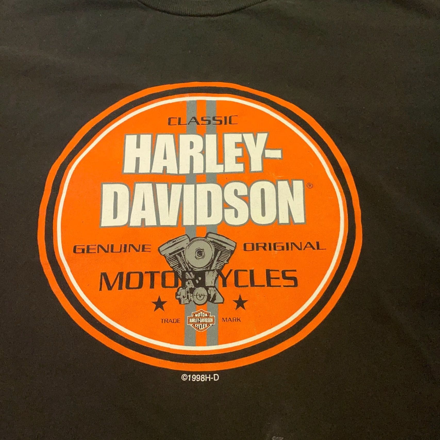 Harley Davidson VTG Harley-Davidson Shirt Mens L Black Whiskey No 7 Myrtle Beach Biker 1998 90s Grunge Logo T-Shirt Mens Black Harley-Davidson Shirt Size US L / EU 52-54 / 3 - 3 Thumbnail