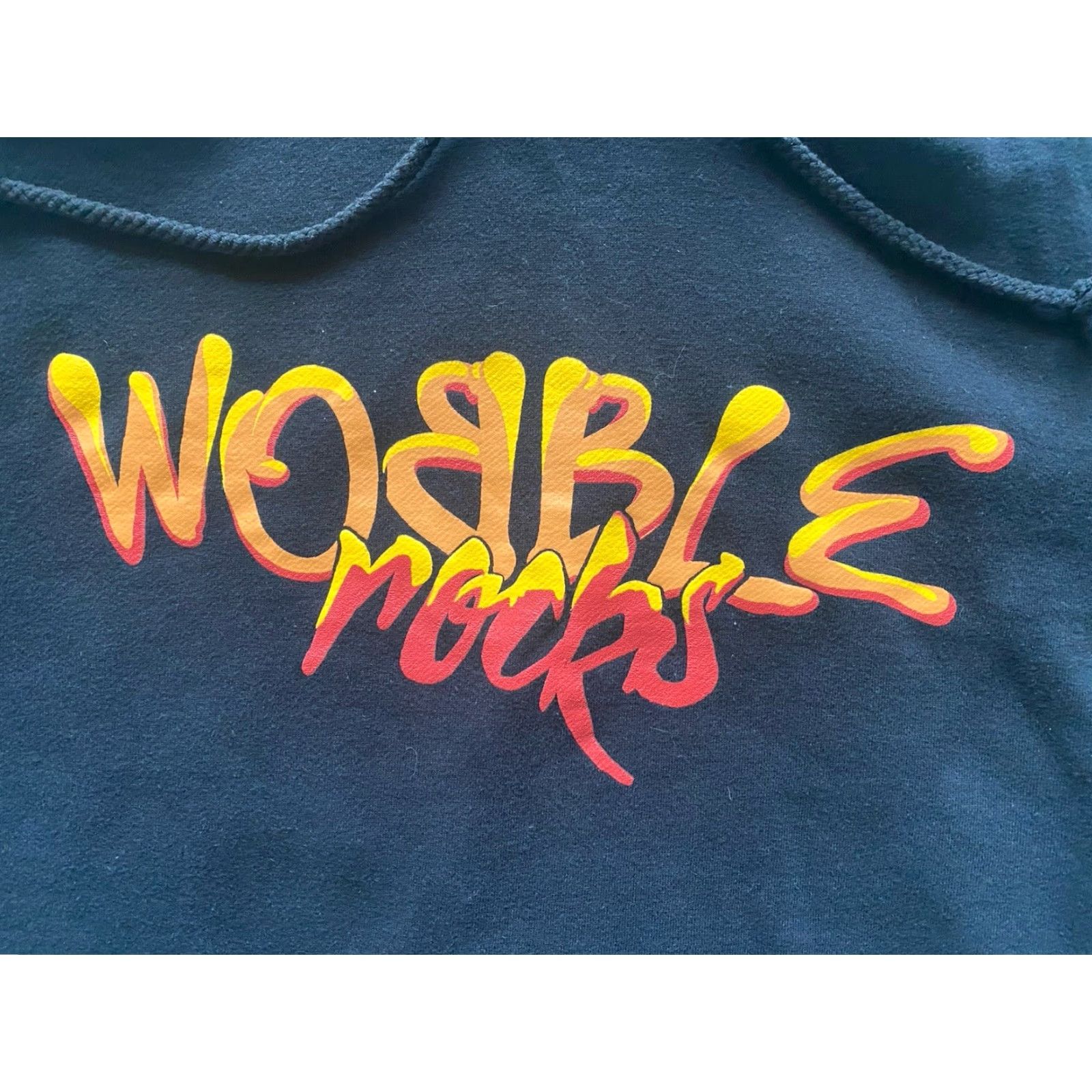 Vintage Ganja White Night Hoodie Mens Small Wobble Rocks Believe In Your Dreams Black Orange Black Elevation Red Rocks Amphitheatre 90s? Wait no. Size US S / EU 44-46 / 1 - 6 Thumbnail