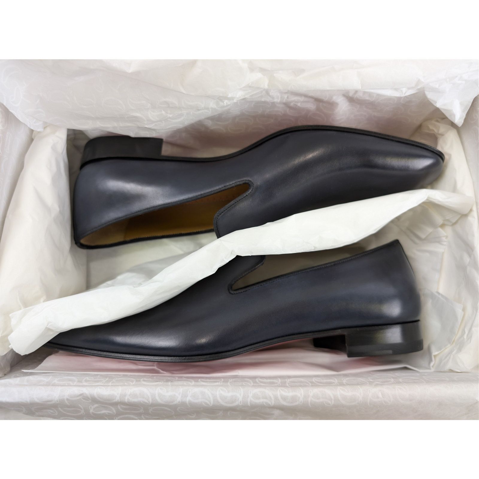Christian Louboutin o1rshd1 smooth calf leather Dandelion loafer Shoe Boots Navy Size US 10.5 / EU 43-44 - 20 Thumbnail