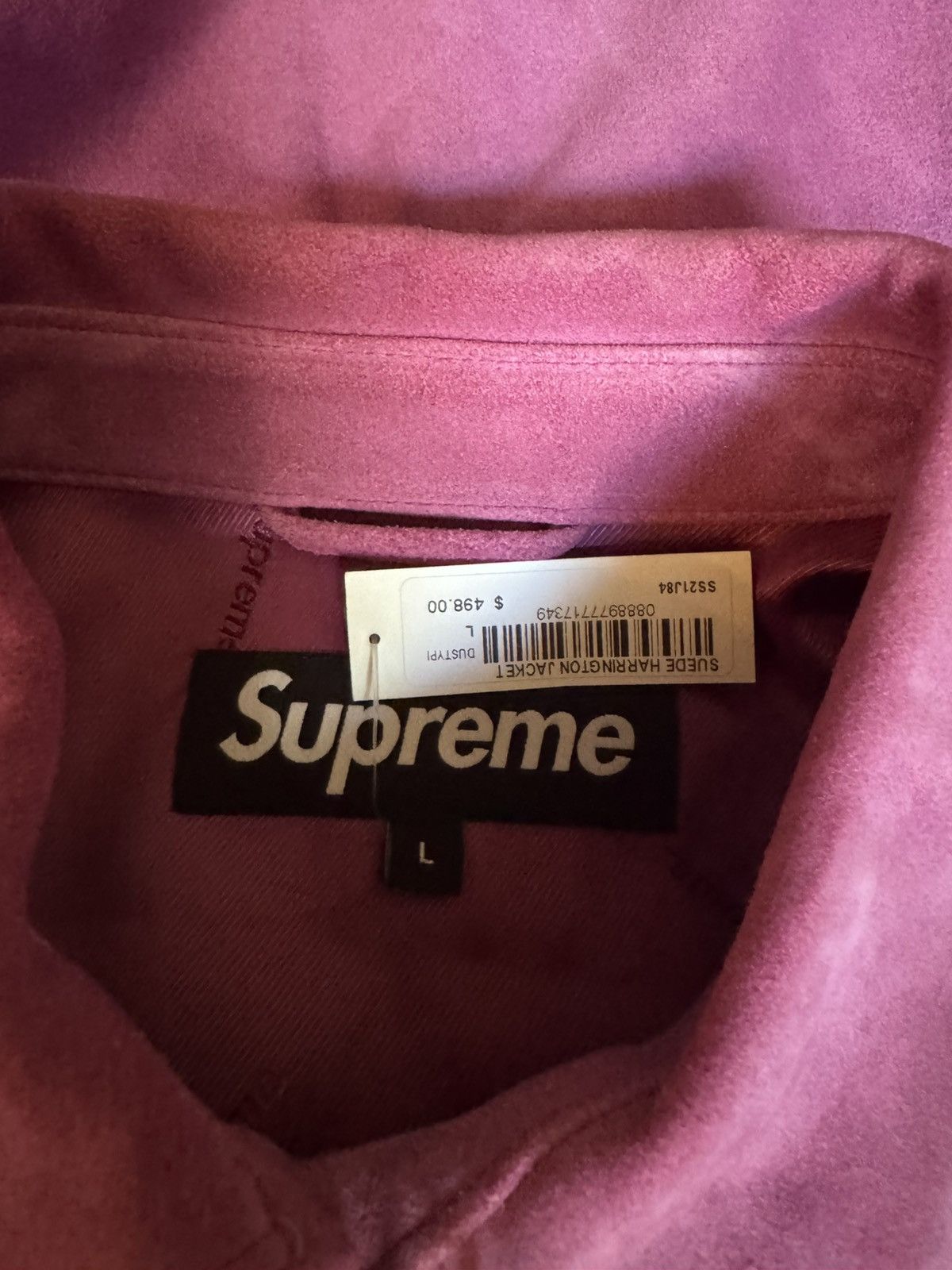 Supreme Dusty pink suede Supreme Herrington jacket ss21 Size US L / EU 52-54 / 3 - 3 Thumbnail
