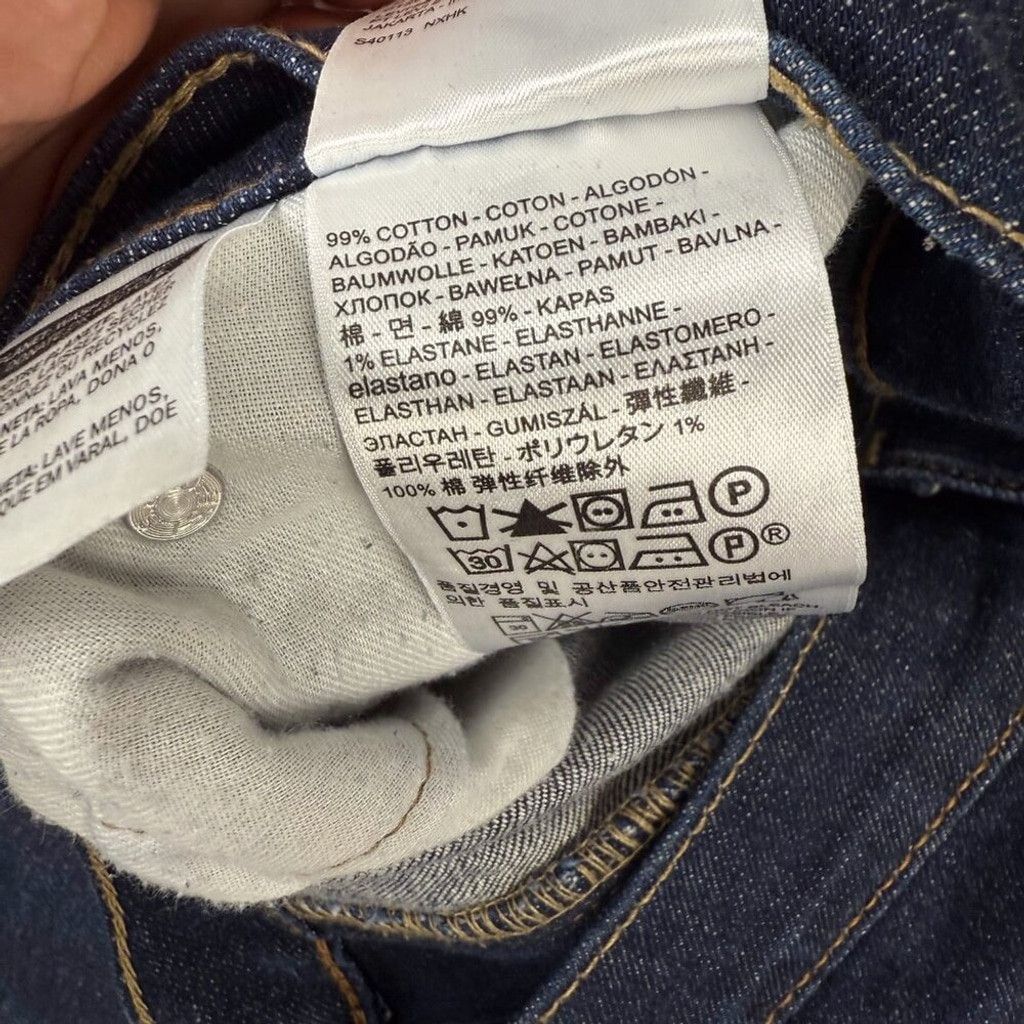 Levi's Levi's 513 Slim Straight Dark Blue Jeans Size W 32 x L 30 Size US 32 / EU 48 - 4 Thumbnail