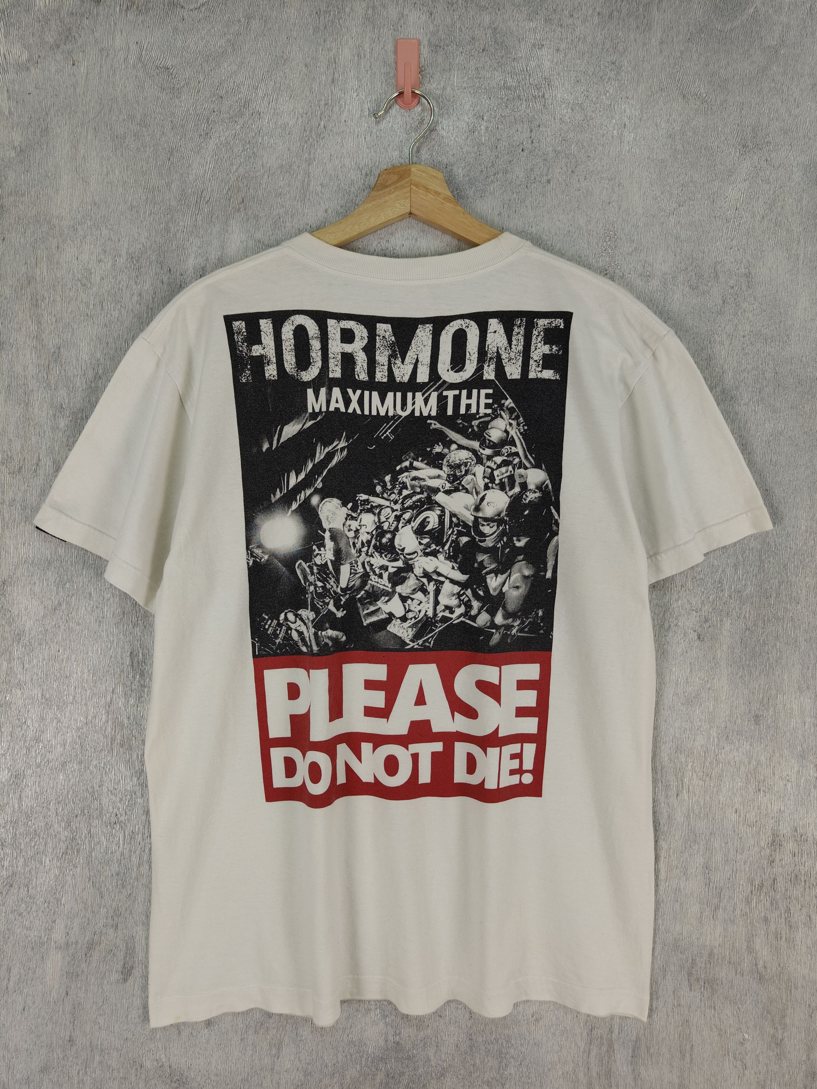 image of Band Tees x Vintage Maximum The Hormone Japan Metal Band Shirt in White, Men's (Size Large)