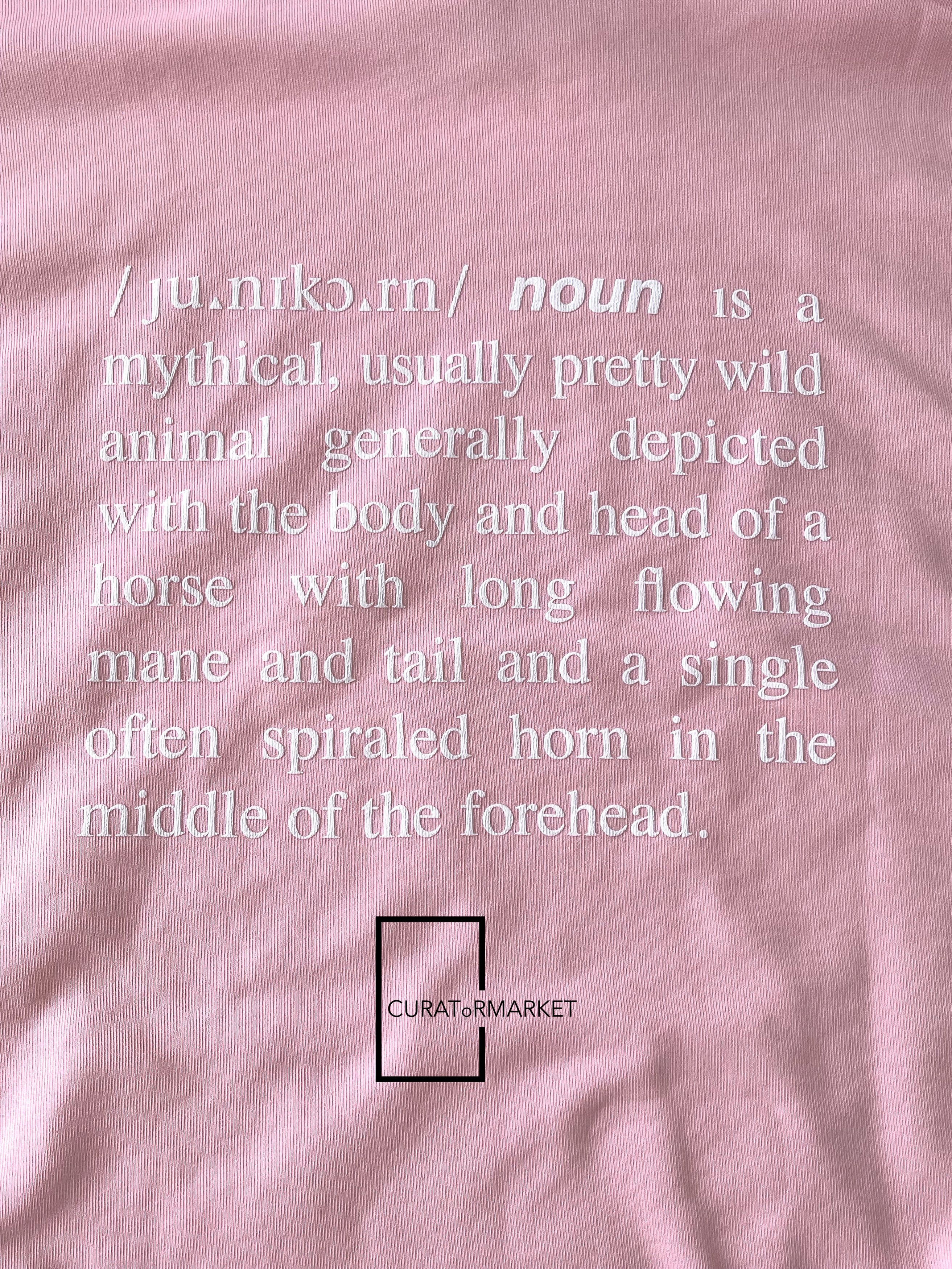 Vetements Limited Edition Unicorn Definition Print Mythical Pink FW22 Size US XS / EU 42 / 0 - 12 Thumbnail
