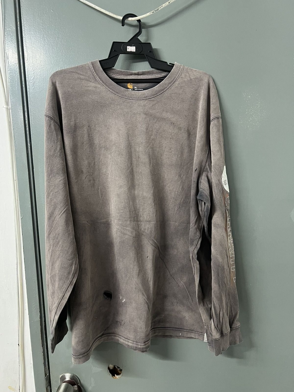 Vintage THRASHED SUN FADED LONG SLEEVES CARHARTT ERD STYLE Size US XL / EU 56 / 4 - 2 Thumbnail