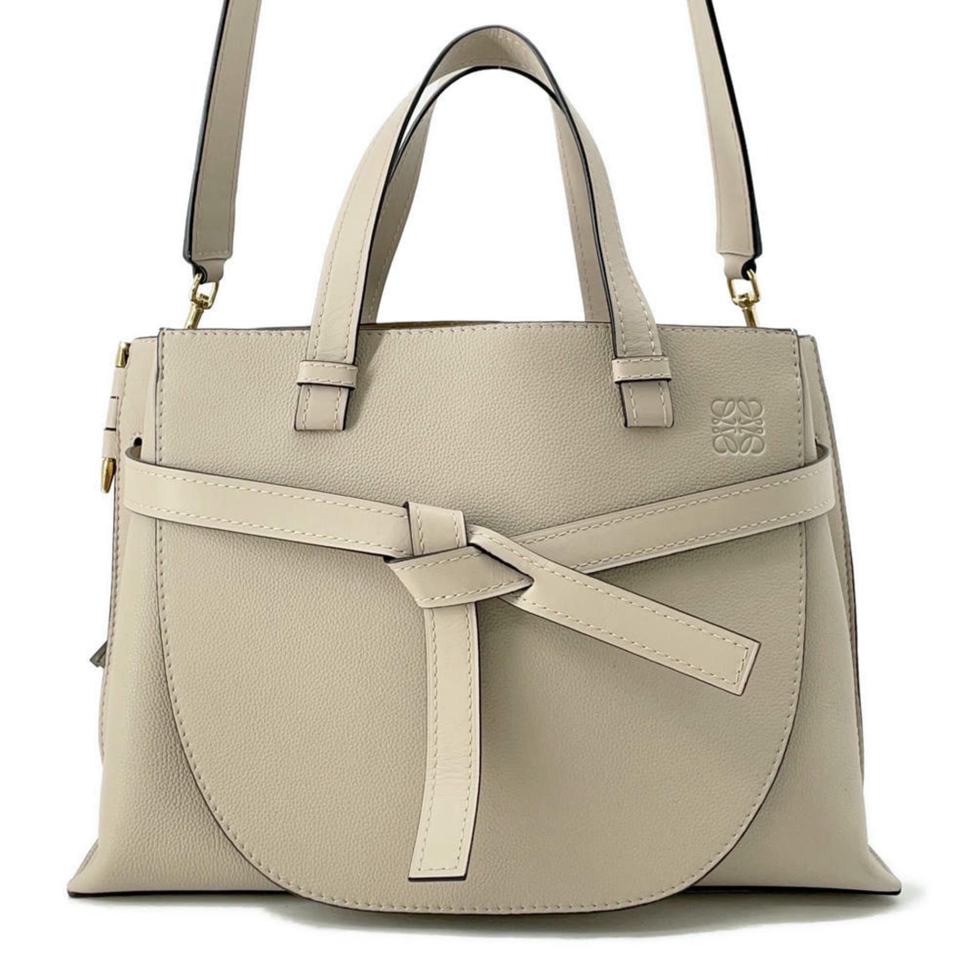 Loewe Tote Bag Gate Leather 321.12.u60 2Way in Beige, Women's