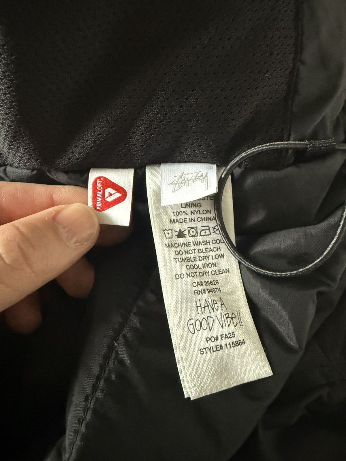 Stussy Stussy Primaloft Insulated Hooded Jacket FW25 - Black Size US M / EU 48-50 / 2 - 5 Thumbnail