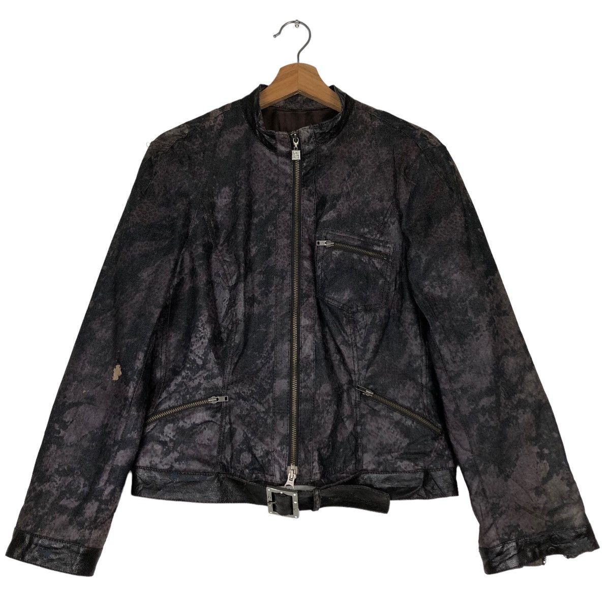 Japanese Brand 🔥Vintage Biker Jacket Bondage Design Embroidered Cat Size US M / EU 48-50 / 2 - 1 Thumbnail