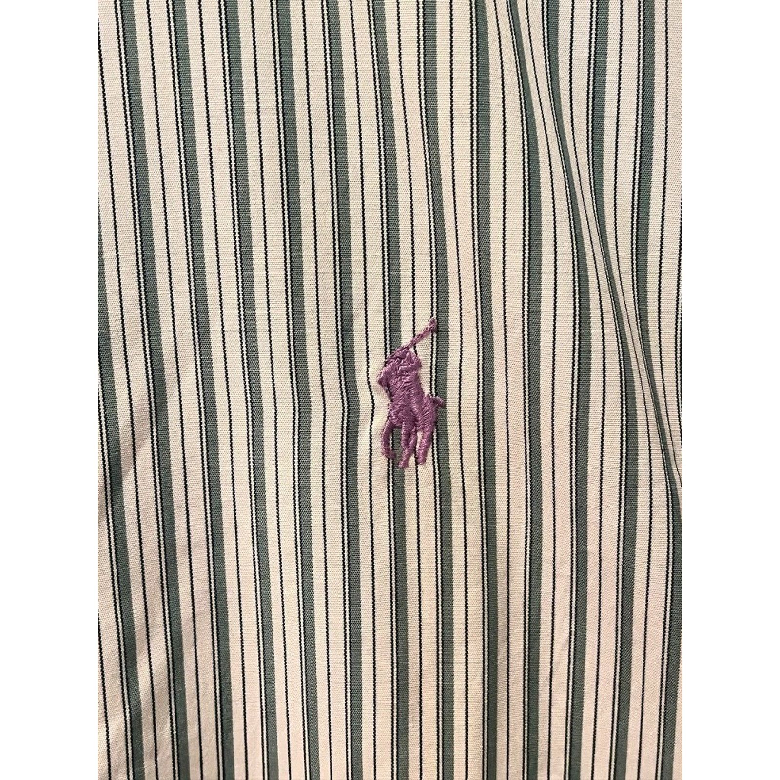 Polo Ralph Lauren Postboy Striped Button Shirt XL Deadstock