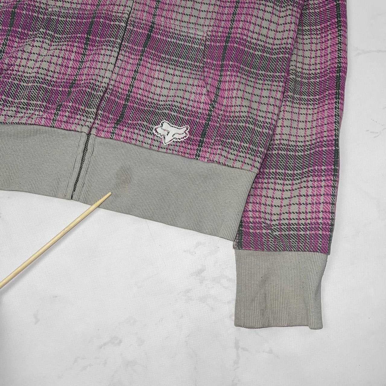 Fox Racing Fox Racing Crazy Y2K Vintage Zip Hoodie Plaid Sz XL Unisex Size US XL / EU 56 / 4 - 11 Thumbnail