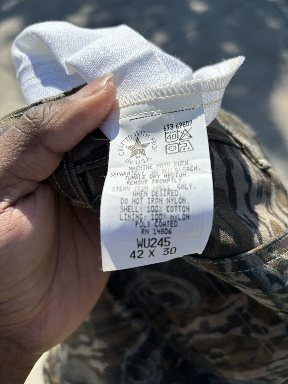 Carhartt Vintage 1993 Carharrt Camo Dungaree Pants Size US 40 / EU 56 - 3 Thumbnail