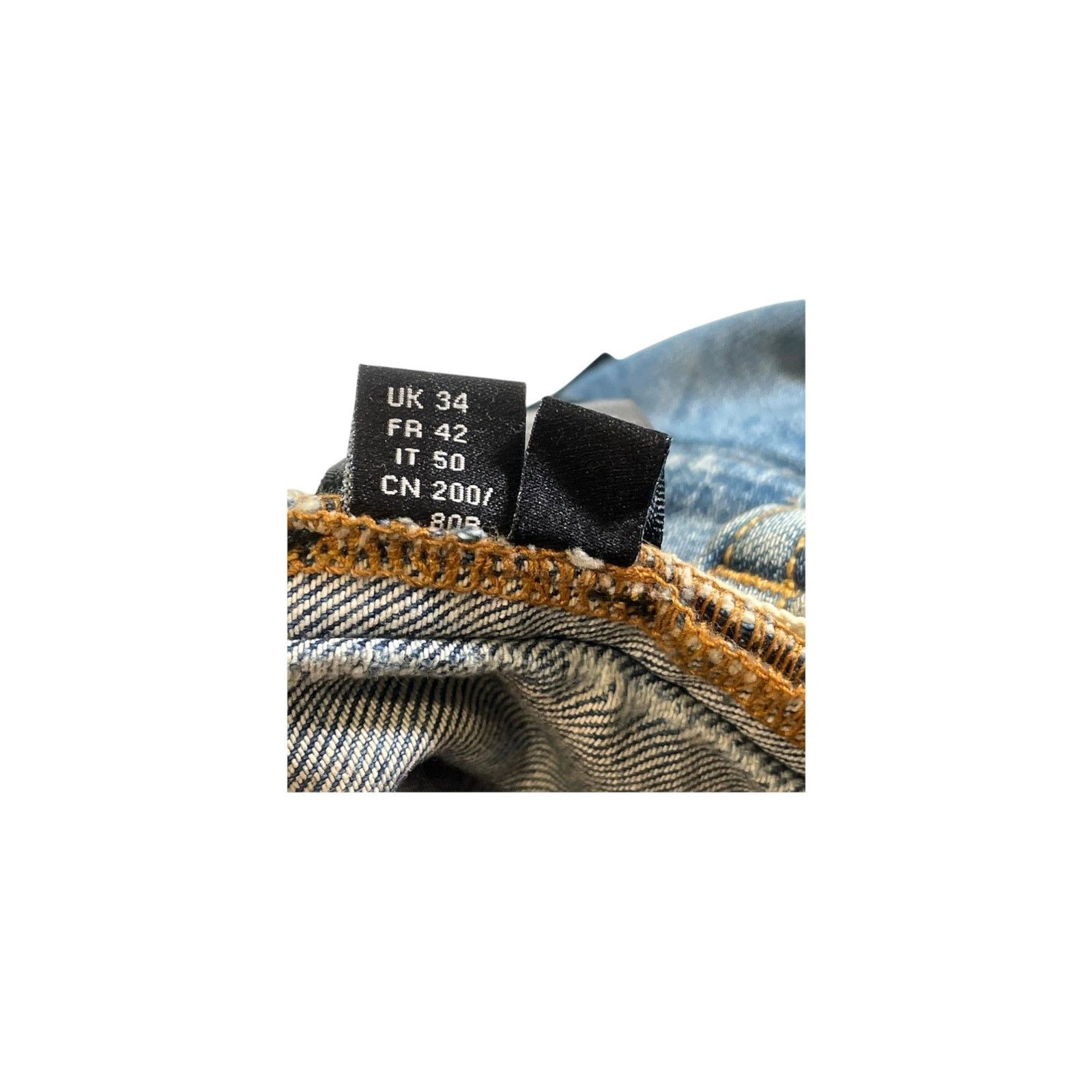 Amiri Amiri "Star Hawaii Patchwork" Light Wash Jeans Size US 34 / EU 50 - 6 Thumbnail