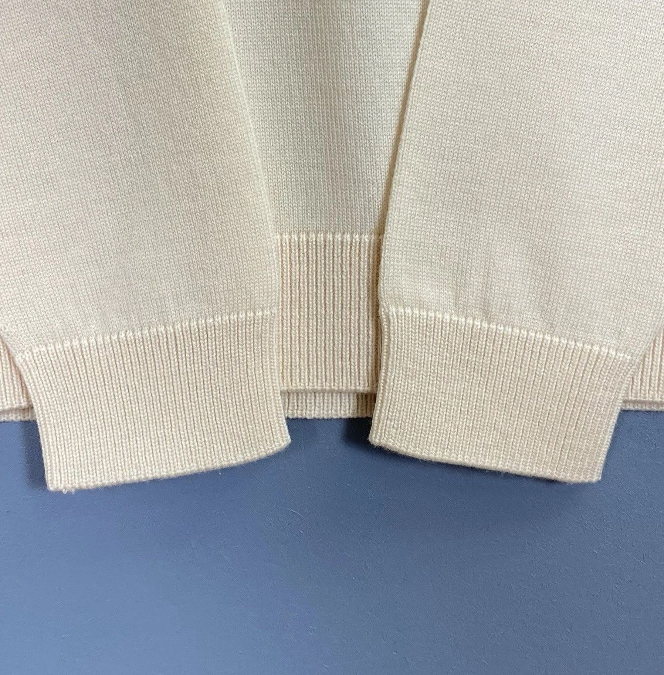 Gran Sasso Gran Sasso Roll Neck Pullover Jumper Sweater Beige Knit Wool Size S / US 4 / IT 40 - 5 Thumbnail