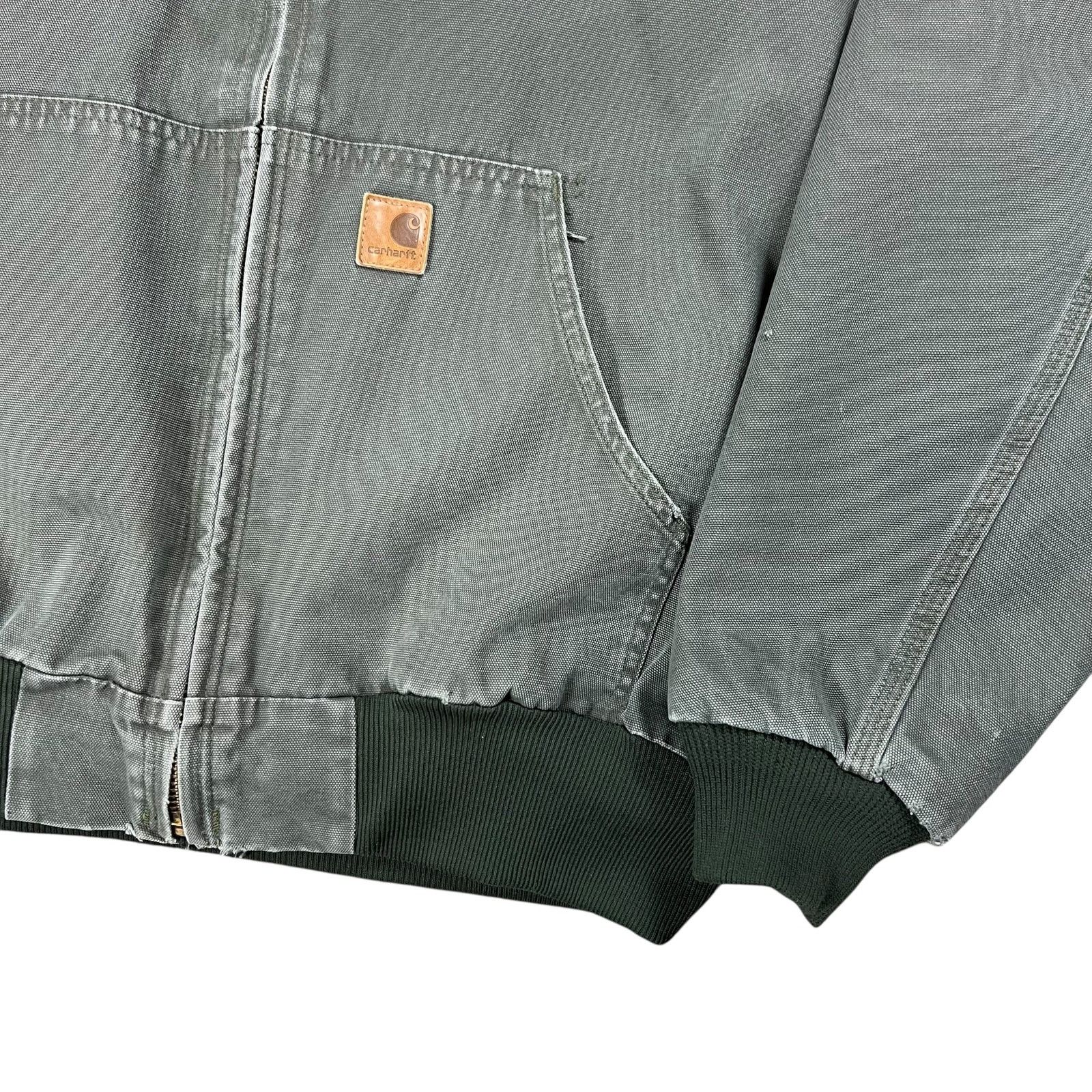 Carhartt × Vintage Vintage Y2K Carhartt J280 MOS faded green hooded work jacket Size US XL / EU 56 / 4 - 3 Thumbnail