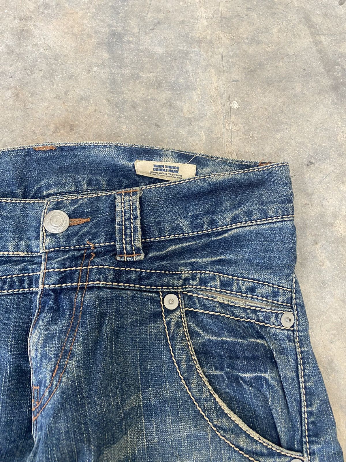 Hysteric Glamour Sick☠️ DoubleName Double Waist Wash Jeans Punk Grunge Size US 32 / EU 48 - 7 Thumbnail