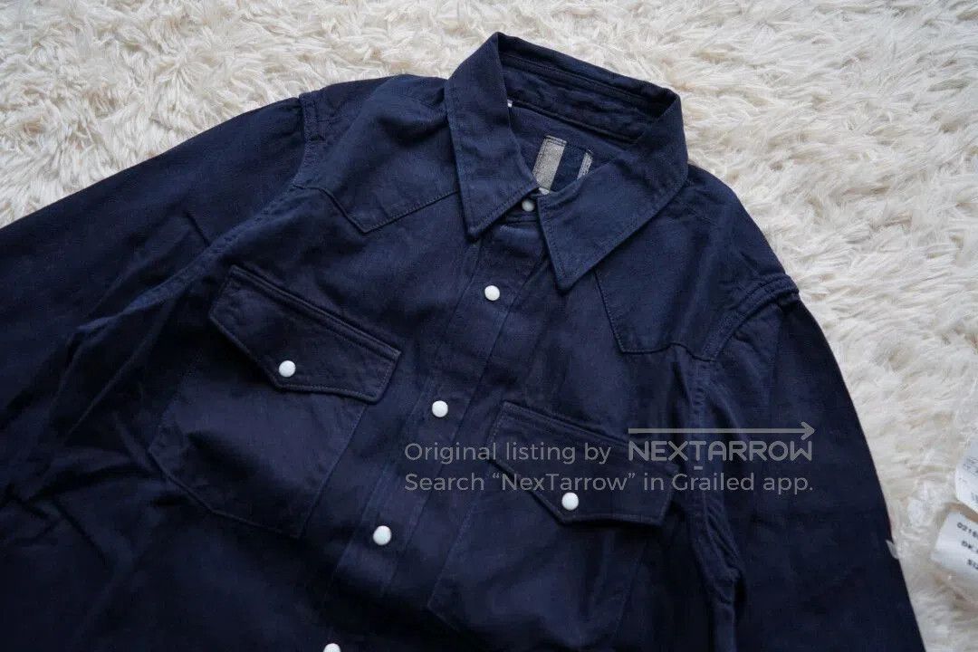 Visvim Blue Long-Sleeve Button-Up Shirt with Chest Pockets - S. Size US S / EU 44-46 / 1 - 1 Thumbnail