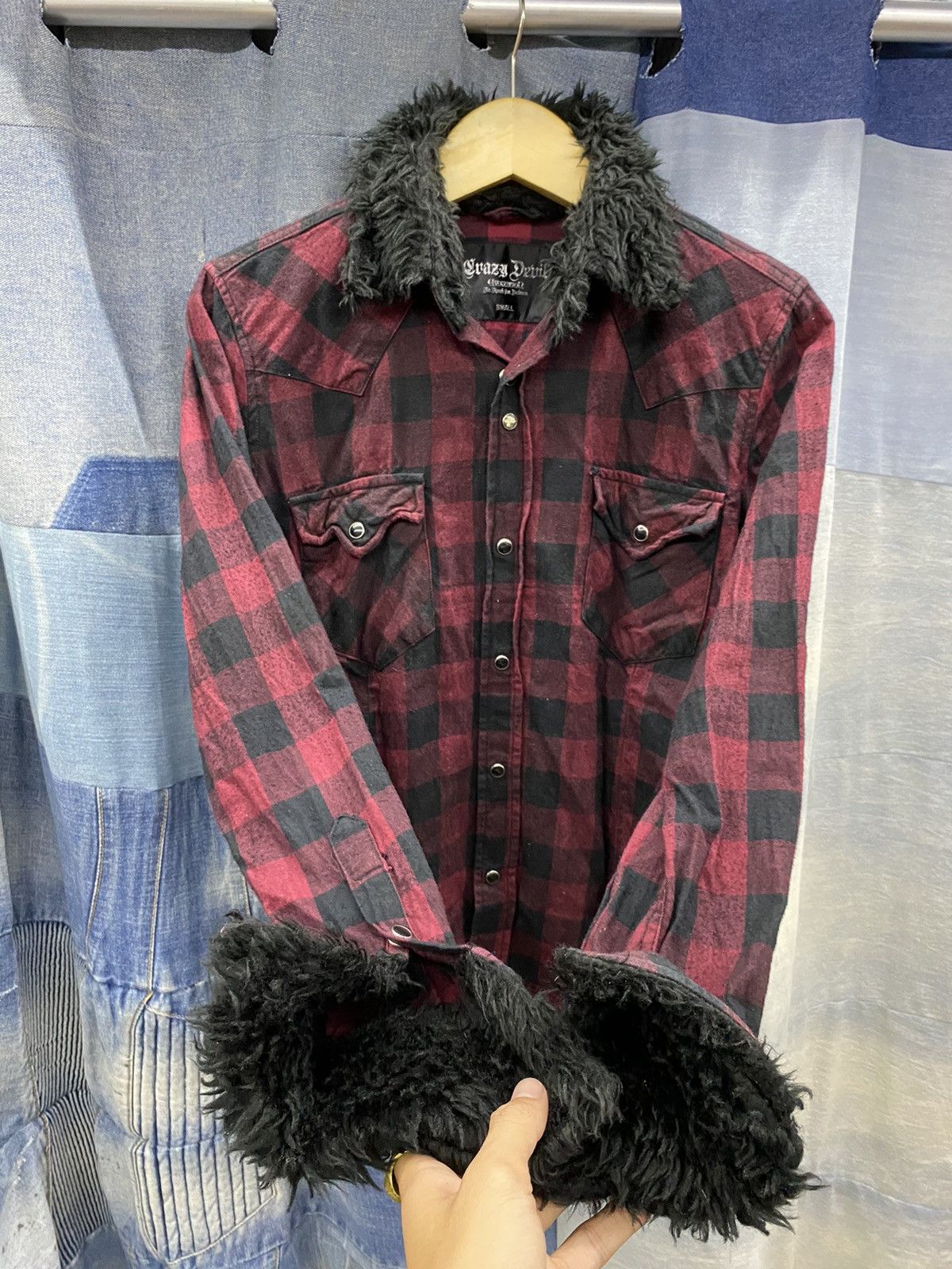 If Six Was Nine fur flannel japanese brand crazy devil 👿 Size US S / EU 44-46 / 1 - 3 Thumbnail