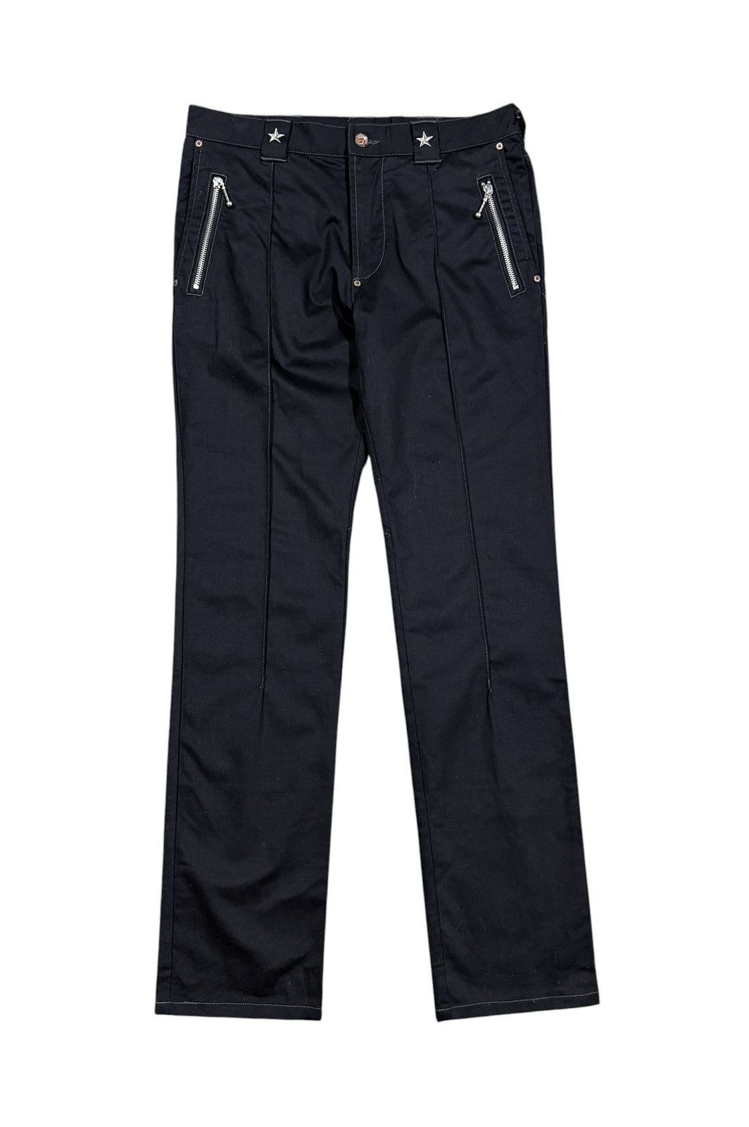 Izreel  Kazuhiro Takakura Vtg🔥Izreel Kazuhiro Takakura LGB Black Stud Star Pants Size US 32 / EU 48 - 1 Thumbnail