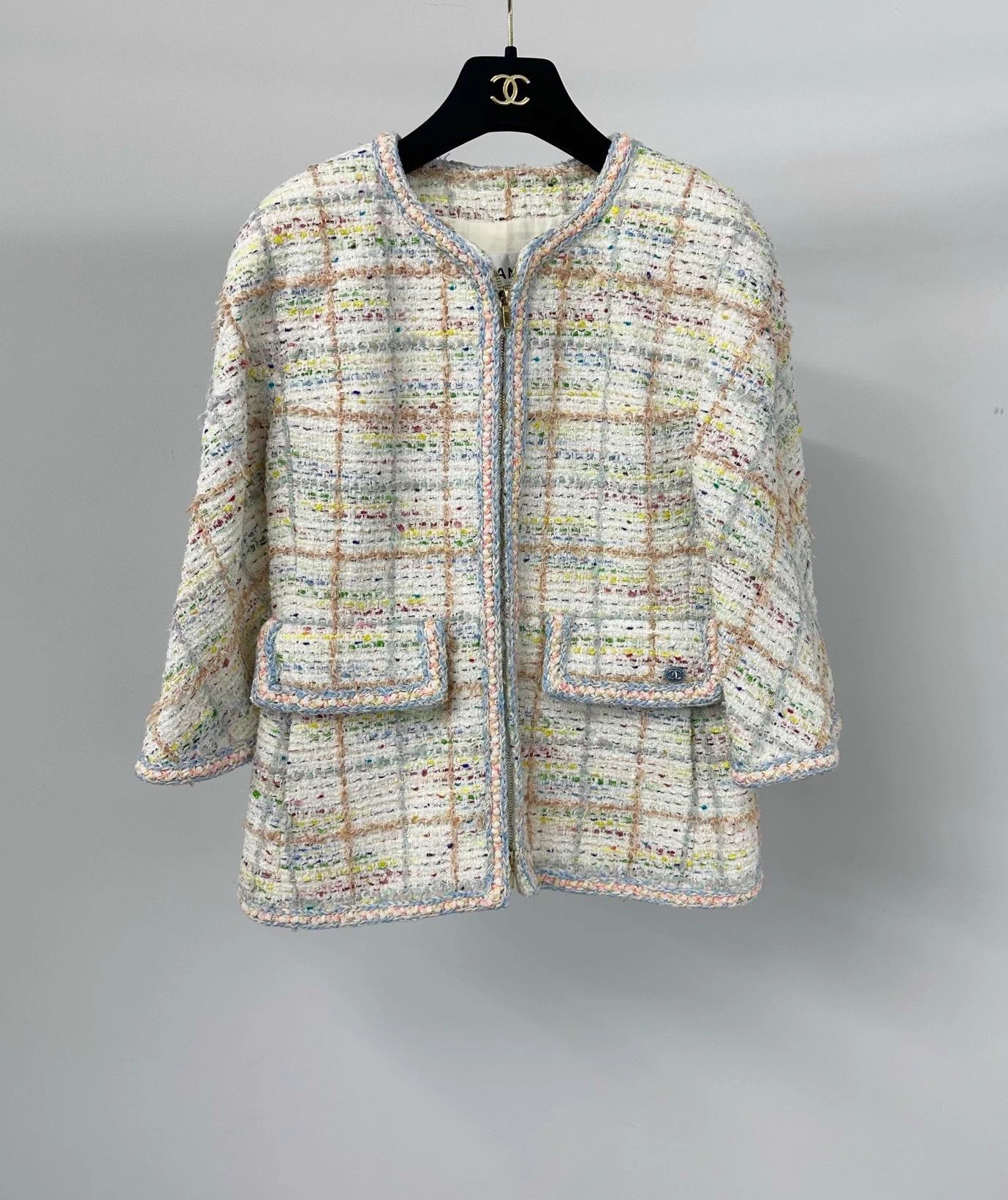 Chanel Chanel Beach Lace Tweed Jacket FR36 Removable Cuffs Size XS / US 0-2 / IT 36-38 - 3 Thumbnail