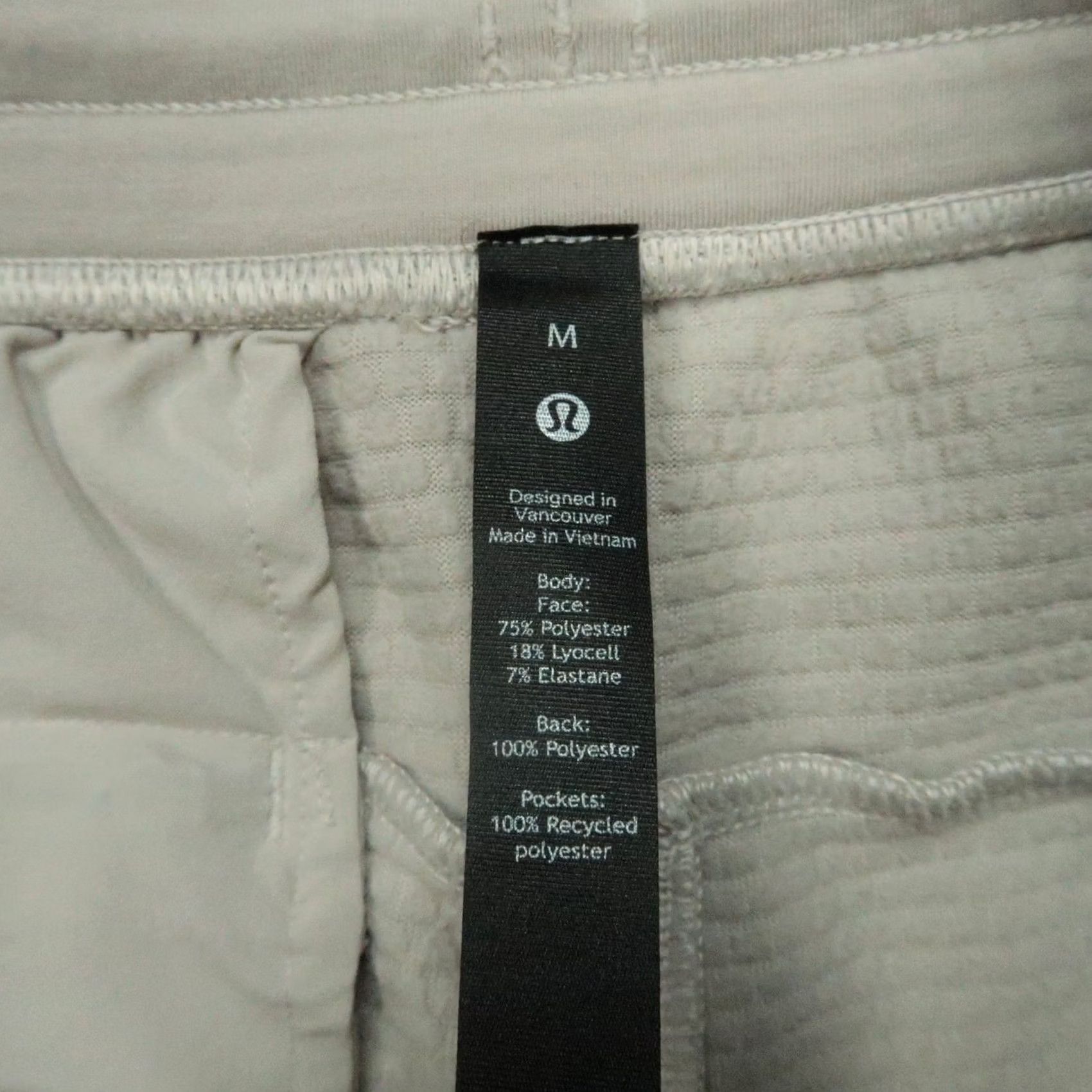 Lululemon Lululemon Pants Mens Medium Beige Gridliner Fleece Jogger Performance Athletic Shirt? Size US 31 - 4 Thumbnail