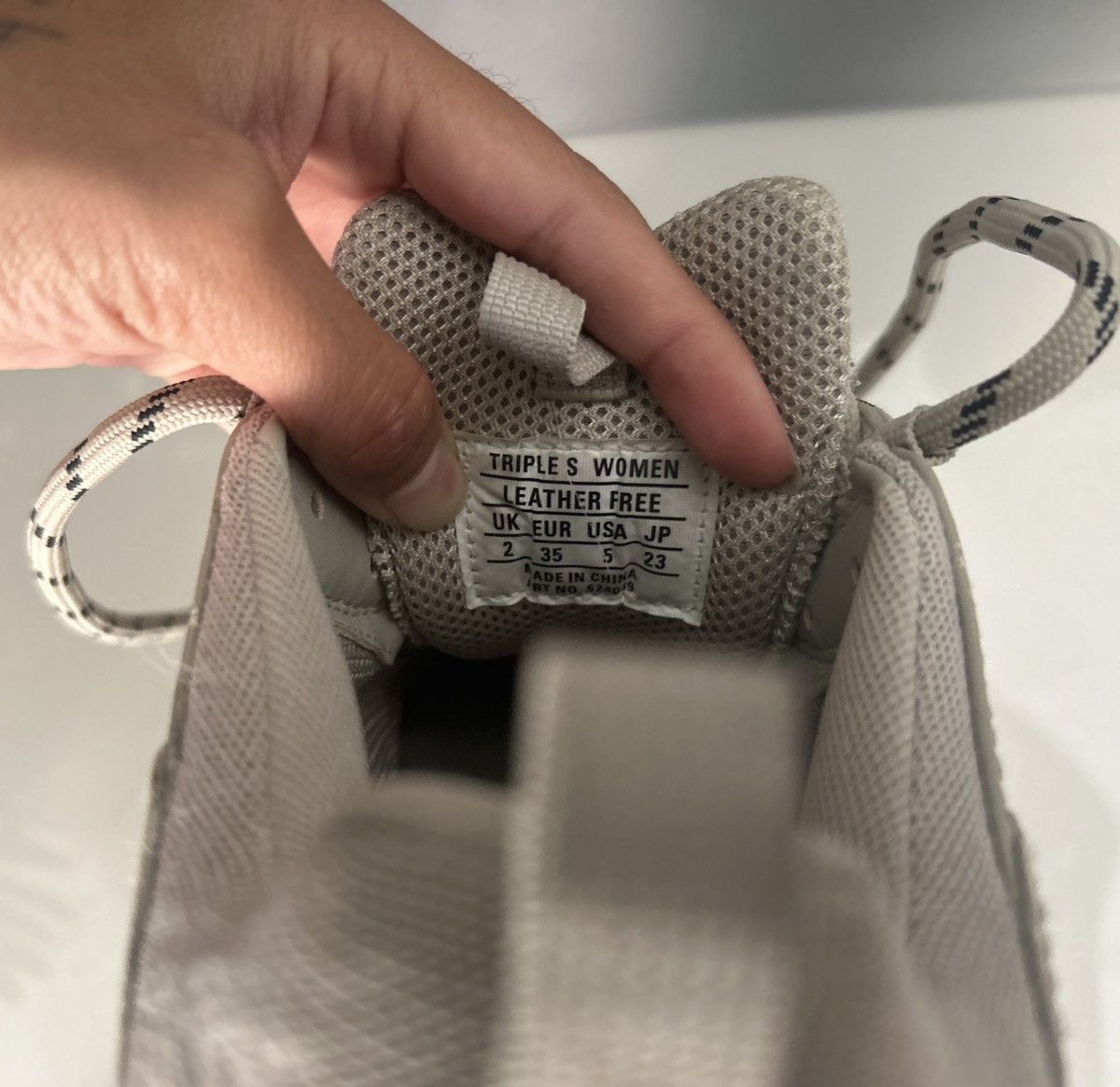 Balenciaga Balenciaga Triple S sneaker mesh/washed gray/// SALE Size US 5 / IT 35 - 6 Thumbnail