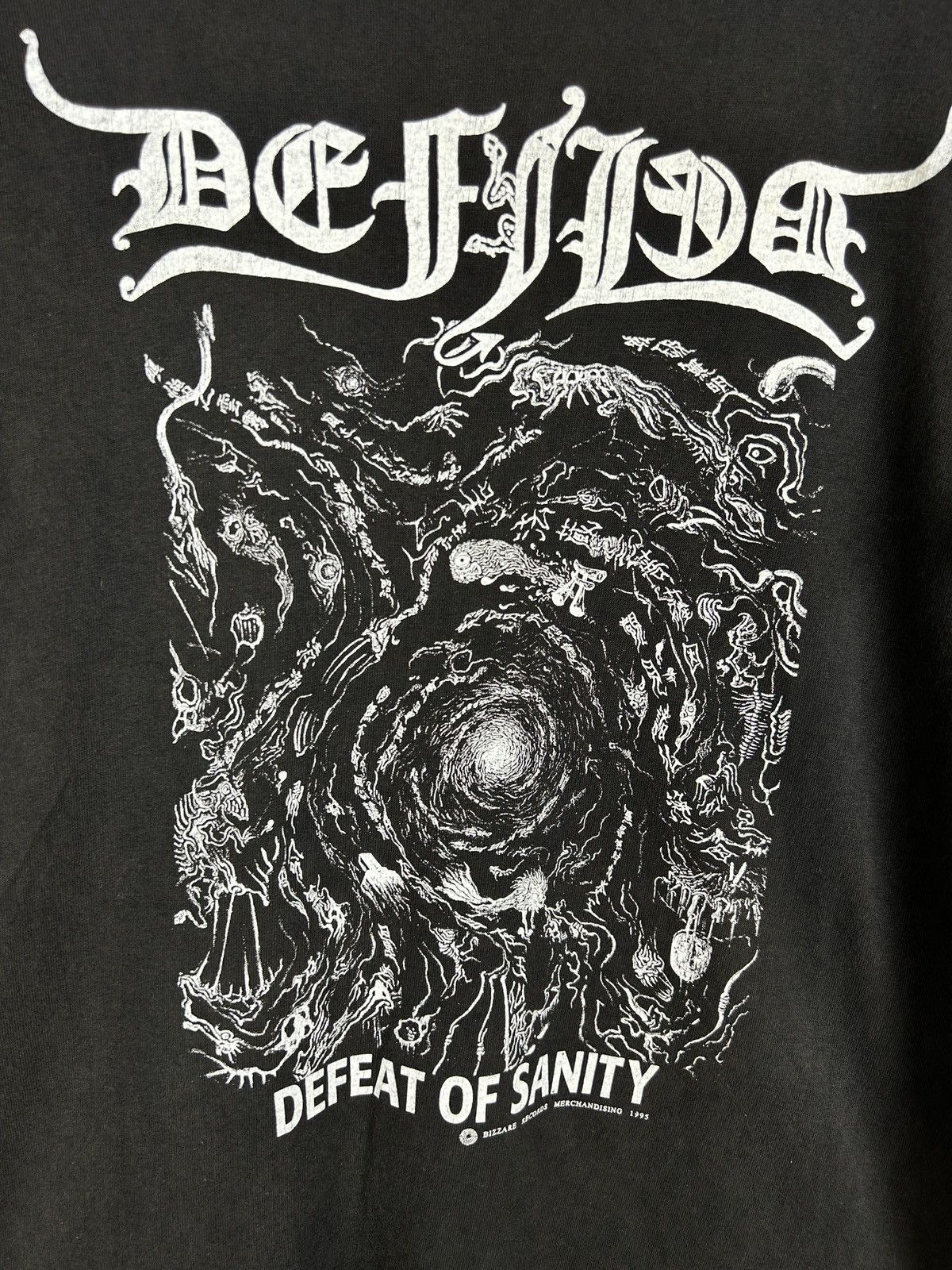 Band Tees 90s Defiled 1995 Defeat Of Sanity Boiled In Japan Metal Tee Size US M / EU 48-50 / 2 - 2 Thumbnail