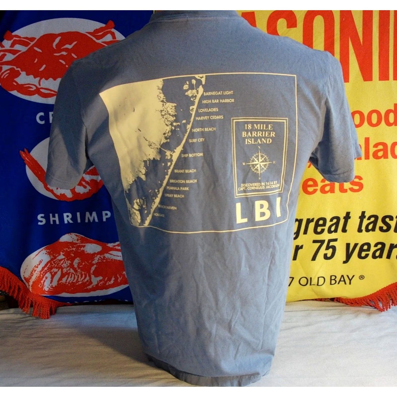 Comfort Colors Comfort Colors Shirt Men's Medium LONG BEACH ISLAND 18 Mile BARRIER ISLAND LBI t Size US M / EU 48-50 / 2 - 6 Thumbnail